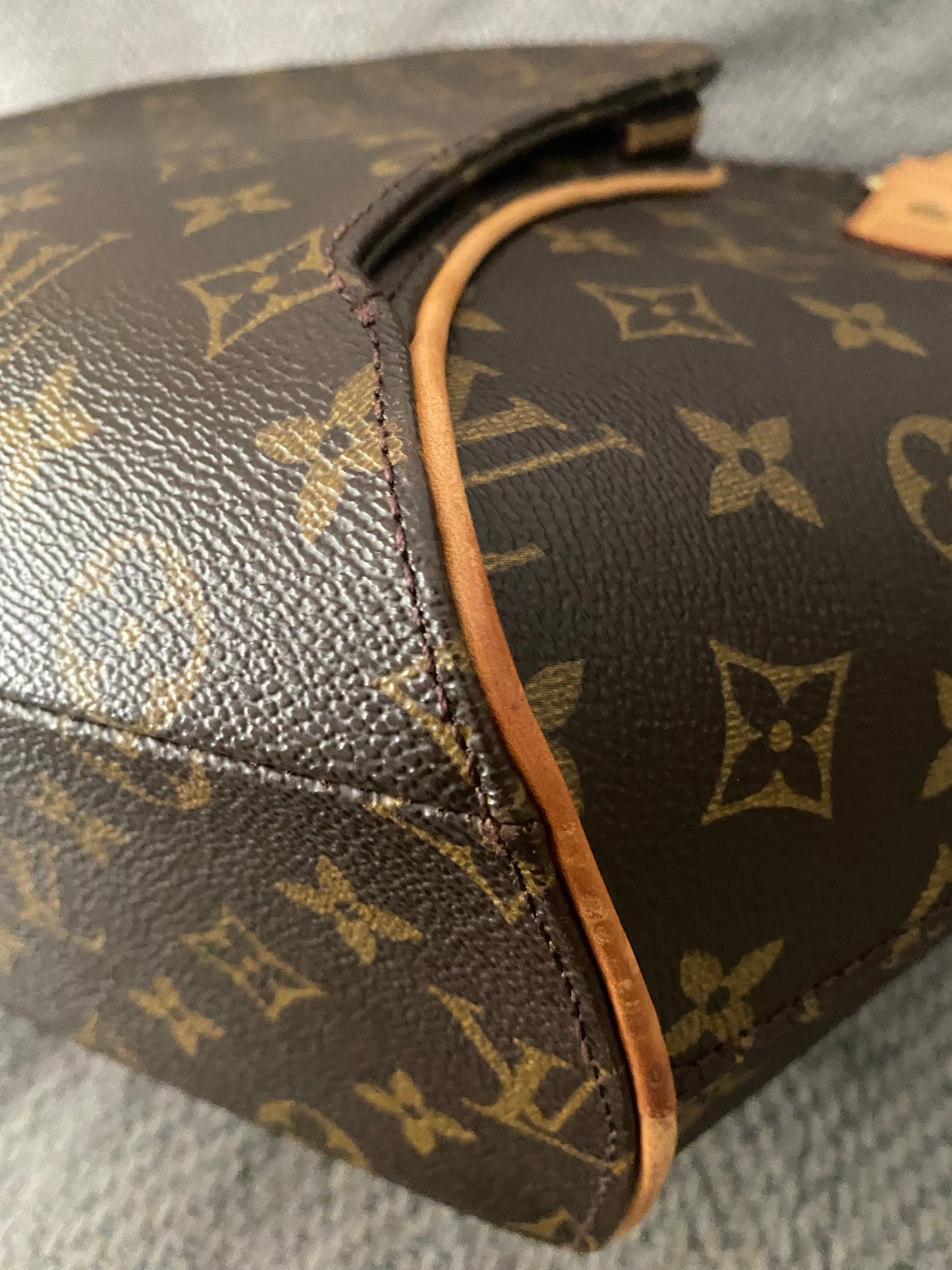 Louis Vuitton Ellipse GM Shoulder Bag Brown Canvas