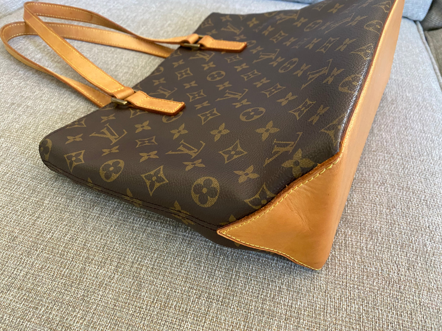 Louis Vuitton Cabas Piano Tote Brown Monogram Canvas