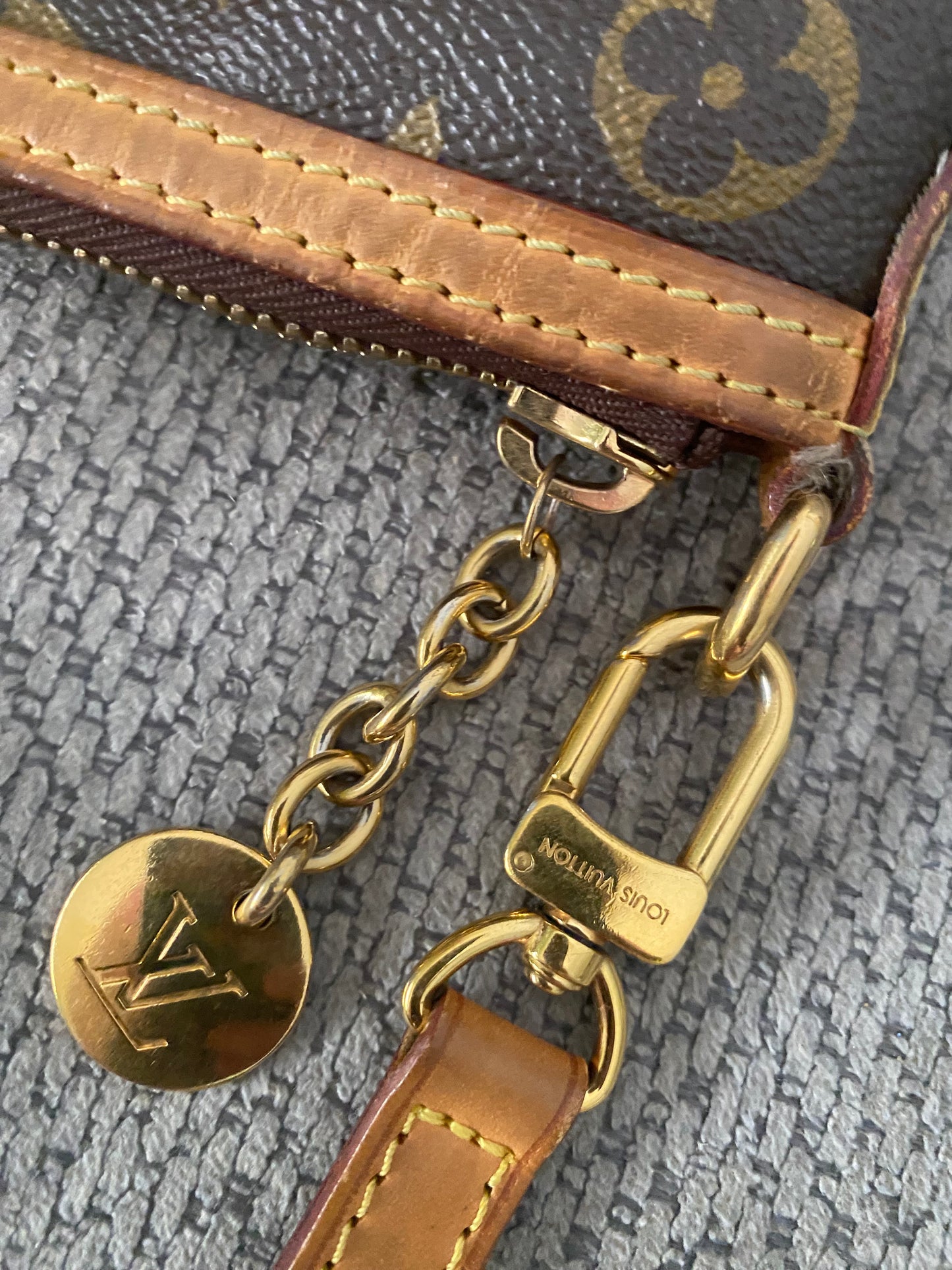 Louis Vuitton Palermo Shoulder Bag PM Brown Monogram