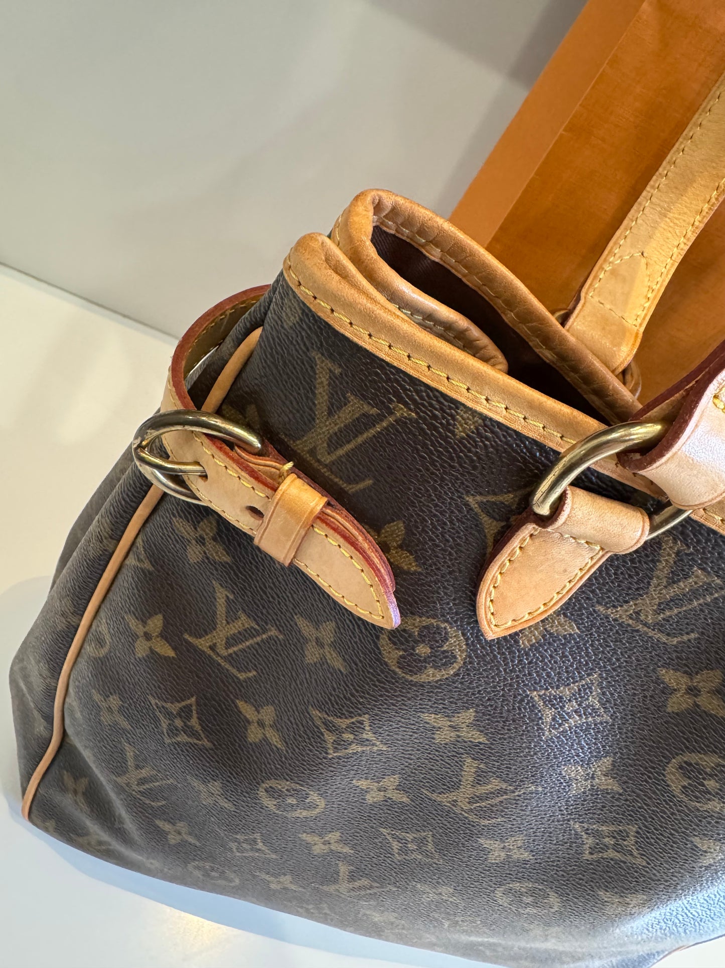 LOUIS VUITTON MONOGRAM BATIGNOLLES VERTICAL HAND TOTE BAG