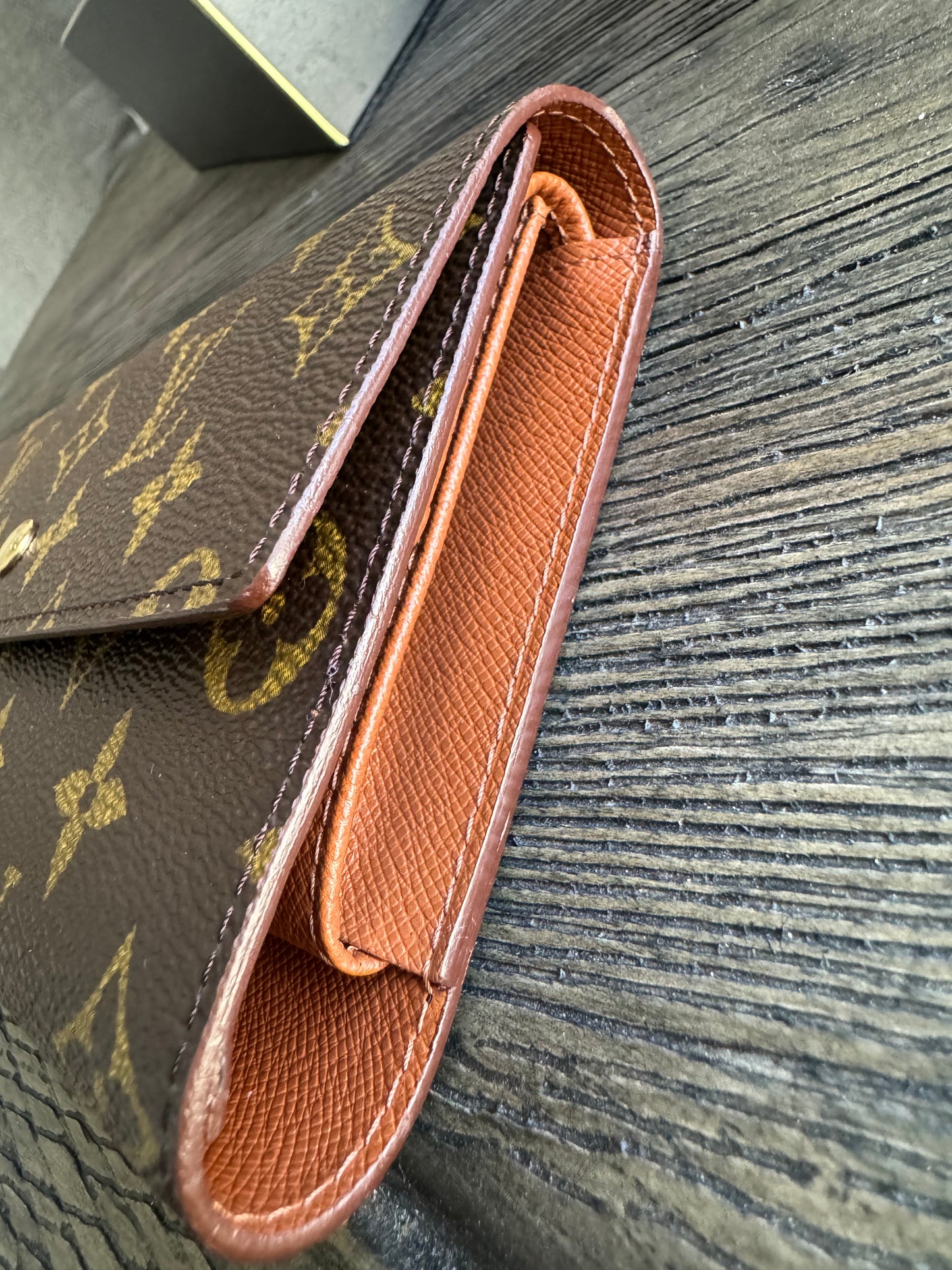 Louis Vuitton Long Wallet Portefeuille International Brown Monogram