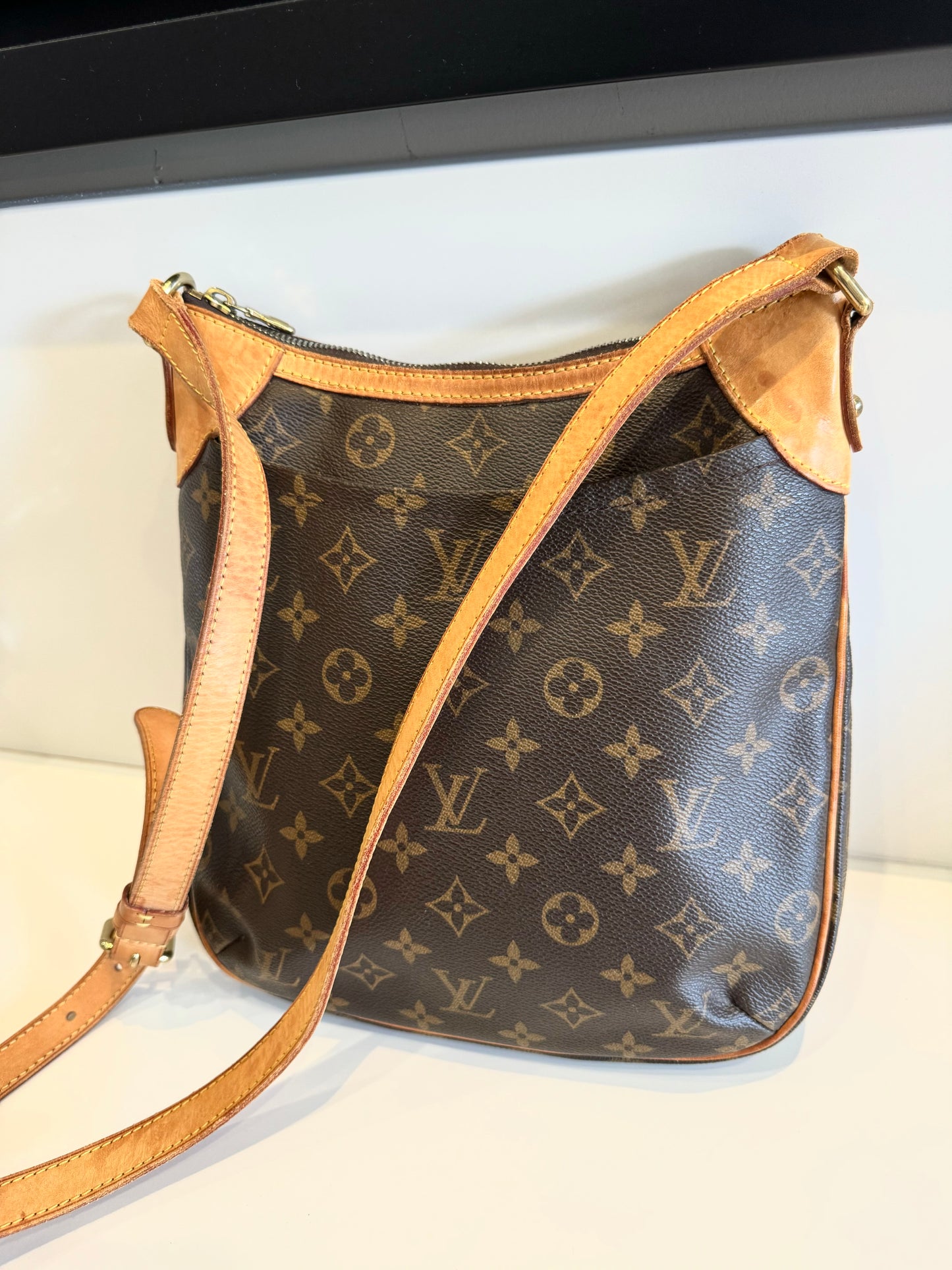 Louis Vuitton Odeon Shoulder Bag PM Brown Canvas