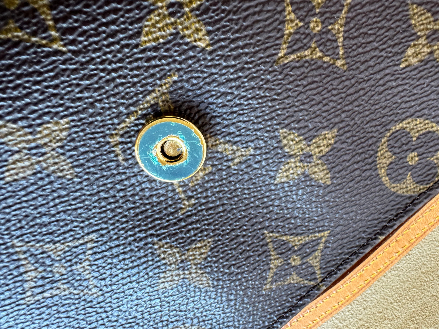 Louis Vuitton Pochette Twin GM Crossbody Bag Brown Monogram Canvas