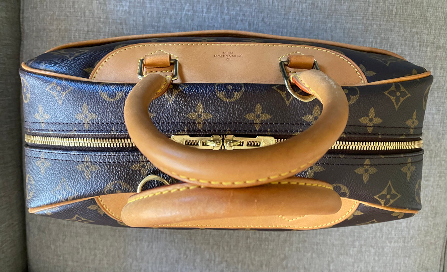 Louis Vuitton Deauville Brown Monogram Travel Everyday Handbag
