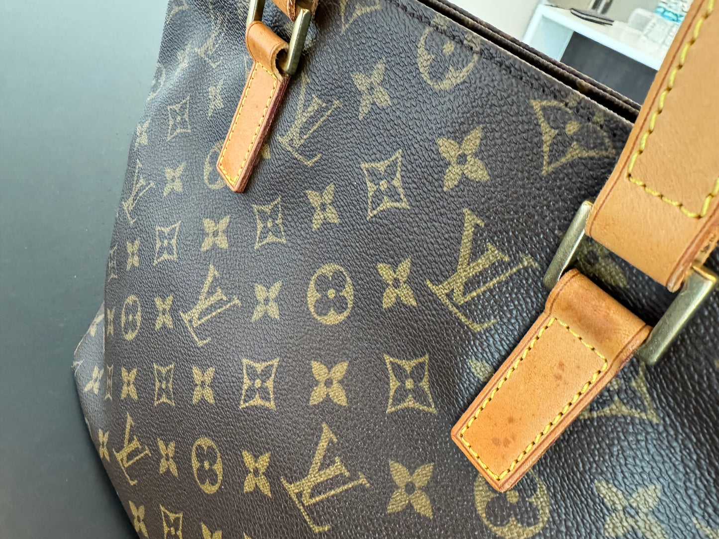 Louis Vuitton Cabas Piano Tote Brown Monogram Canvas