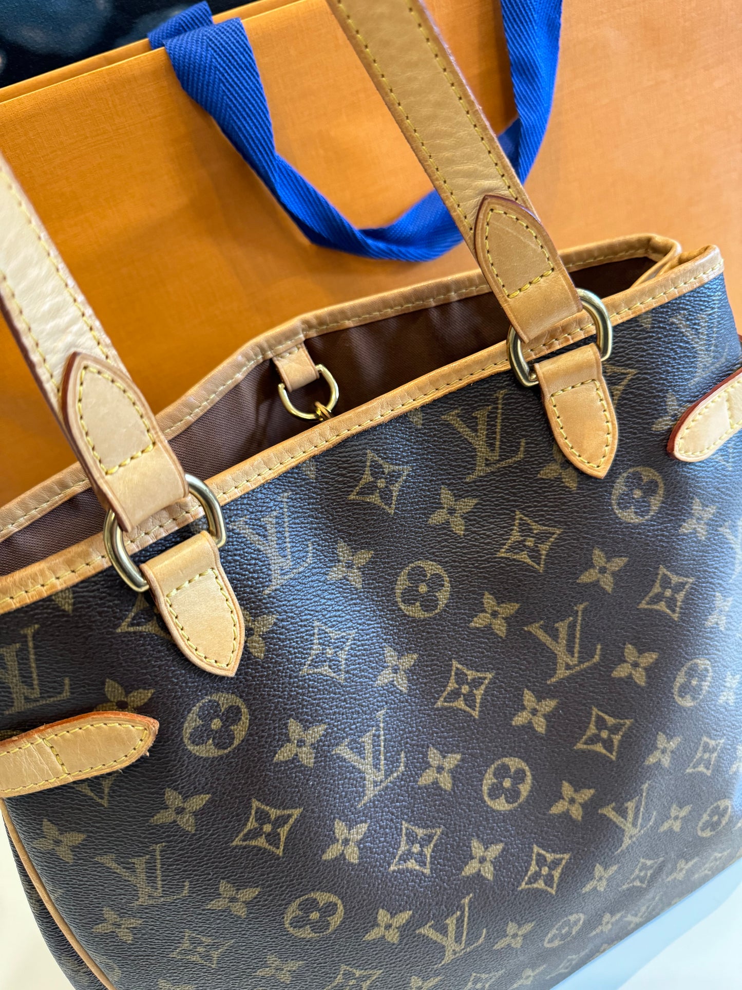 LOUIS VUITTON MONOGRAM BATIGNOLLES VERTICAL HAND TOTE BAG