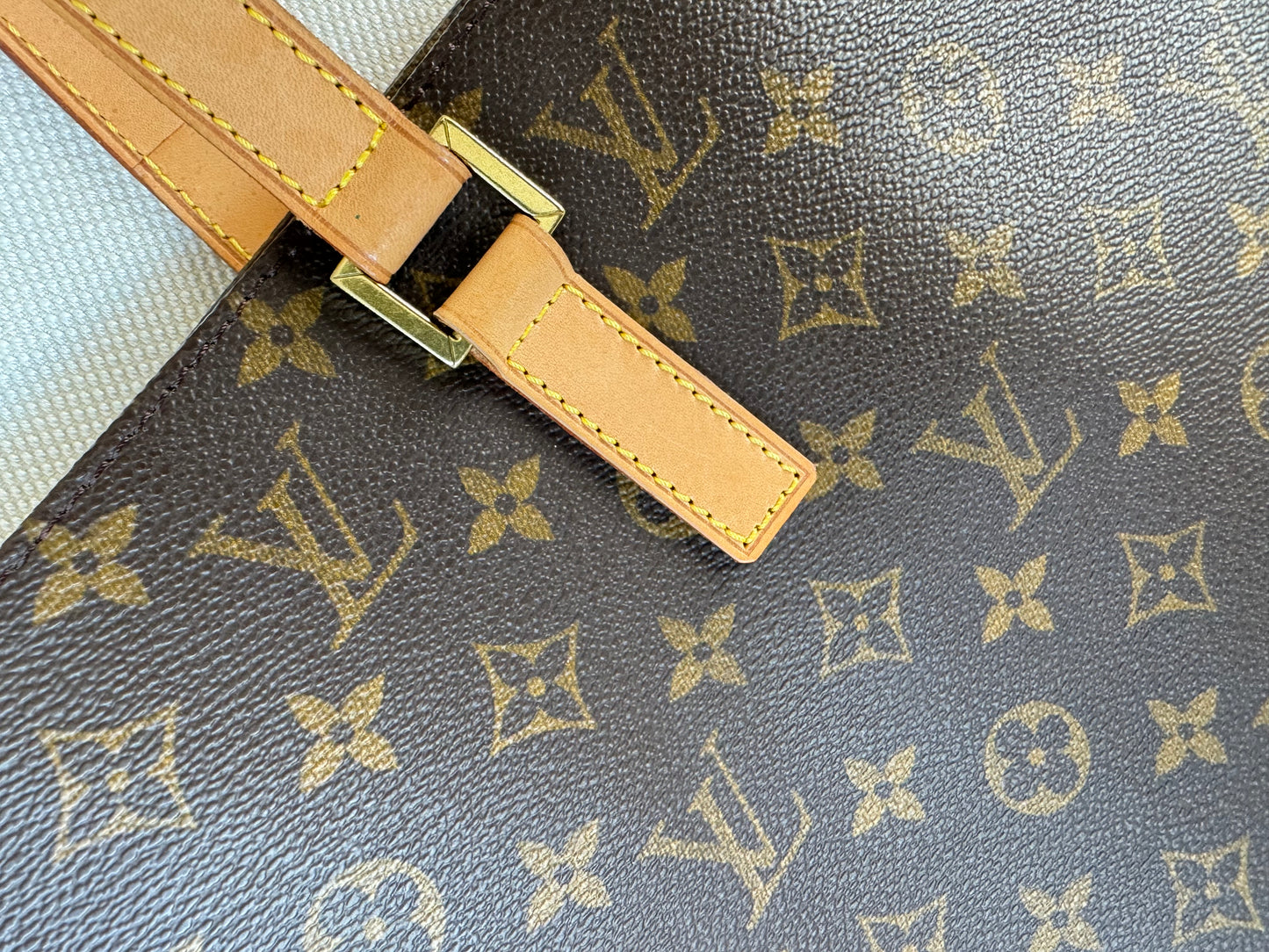 Louis Vuitton Luco Tote Brown Leather