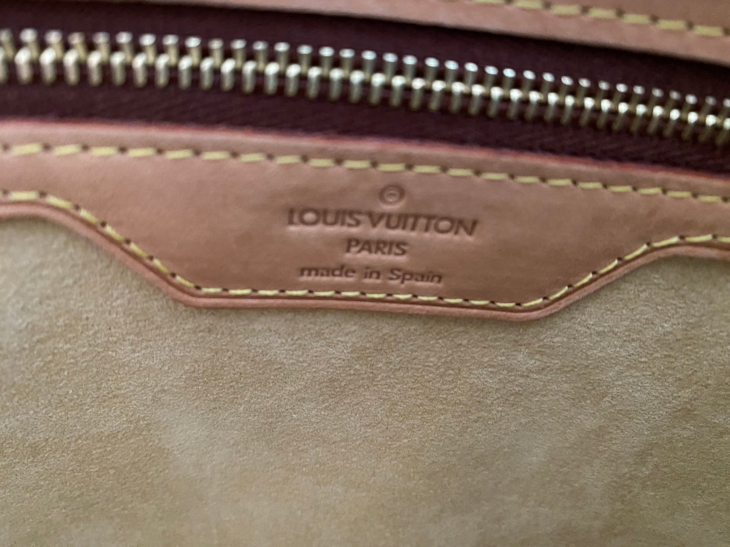 Louis Vuitton Luco Monogram Canvas Tote Handbag Brown