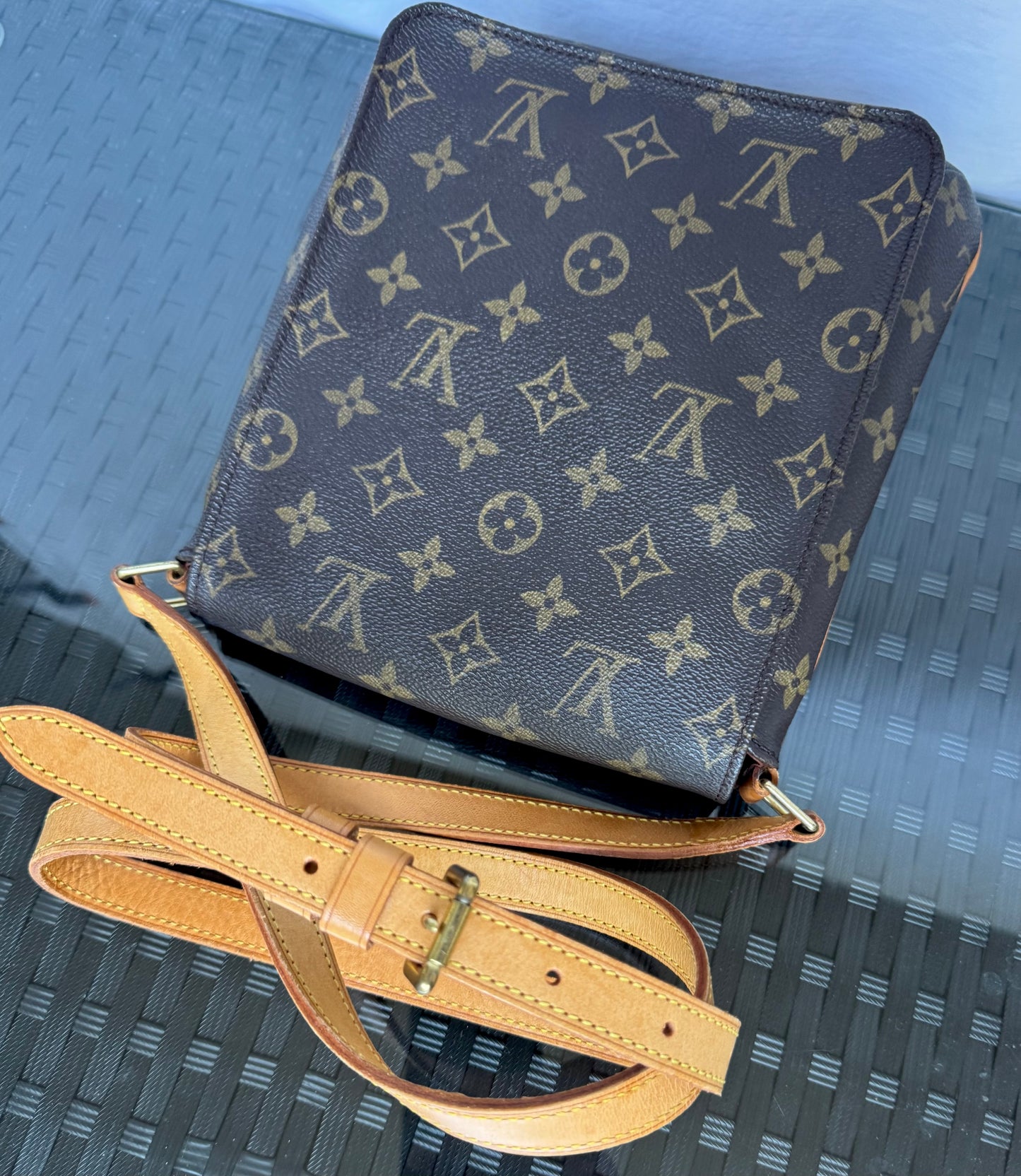 Louis Vuitton Musette Salsa Long Strap Crossbody Brown Monogram Canvas