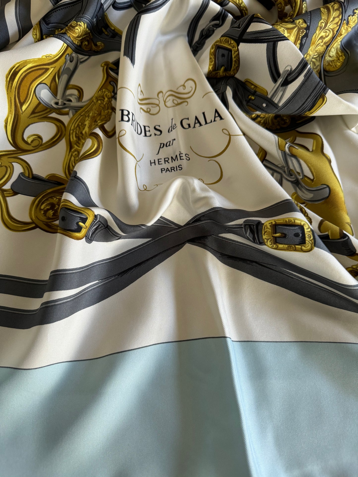 HERMES Brides De Gala Carre 90 Scarf 100% Silk