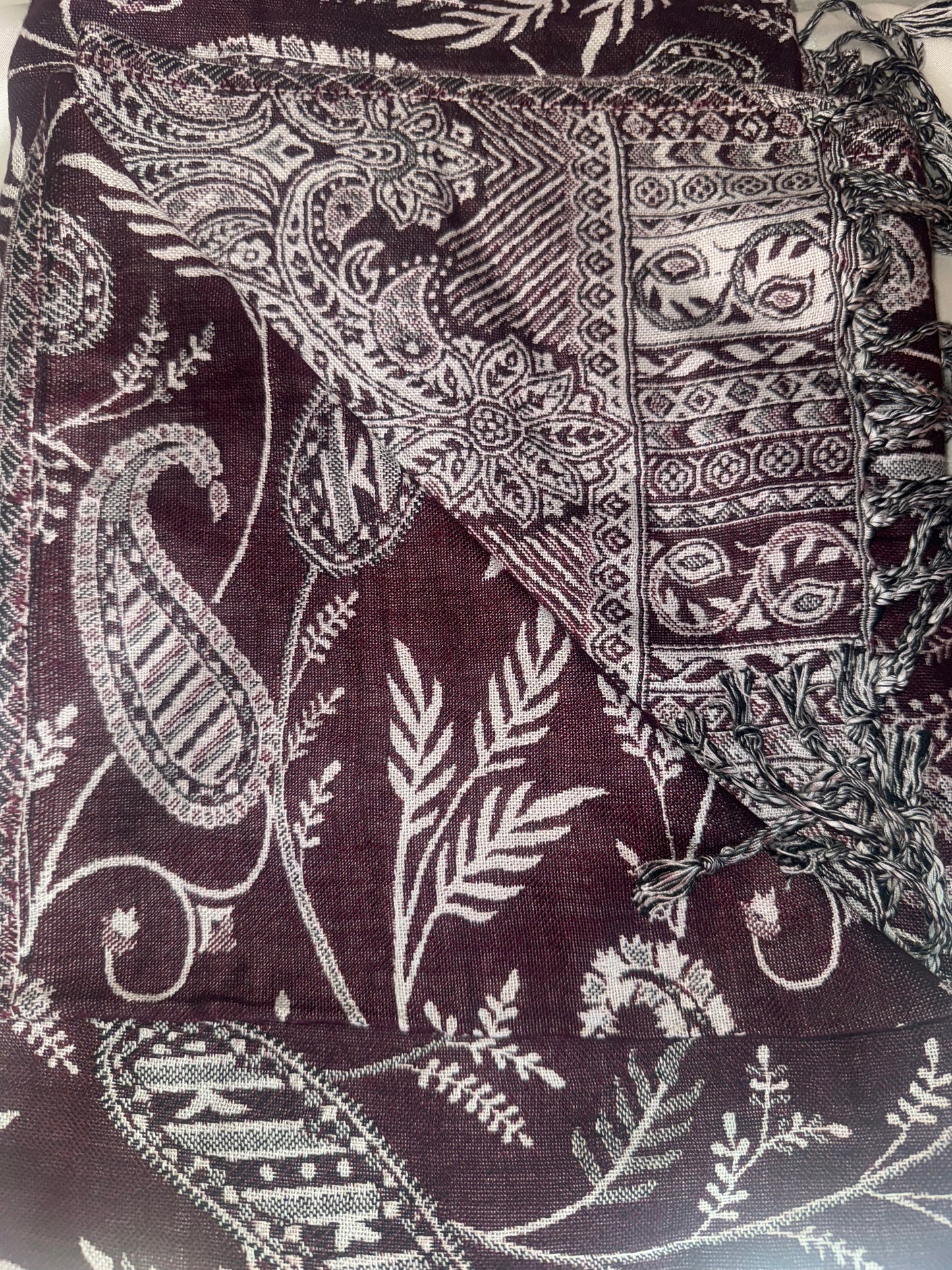 Reversible Pashmina Shawl - Variety Colors (Click to Explore)