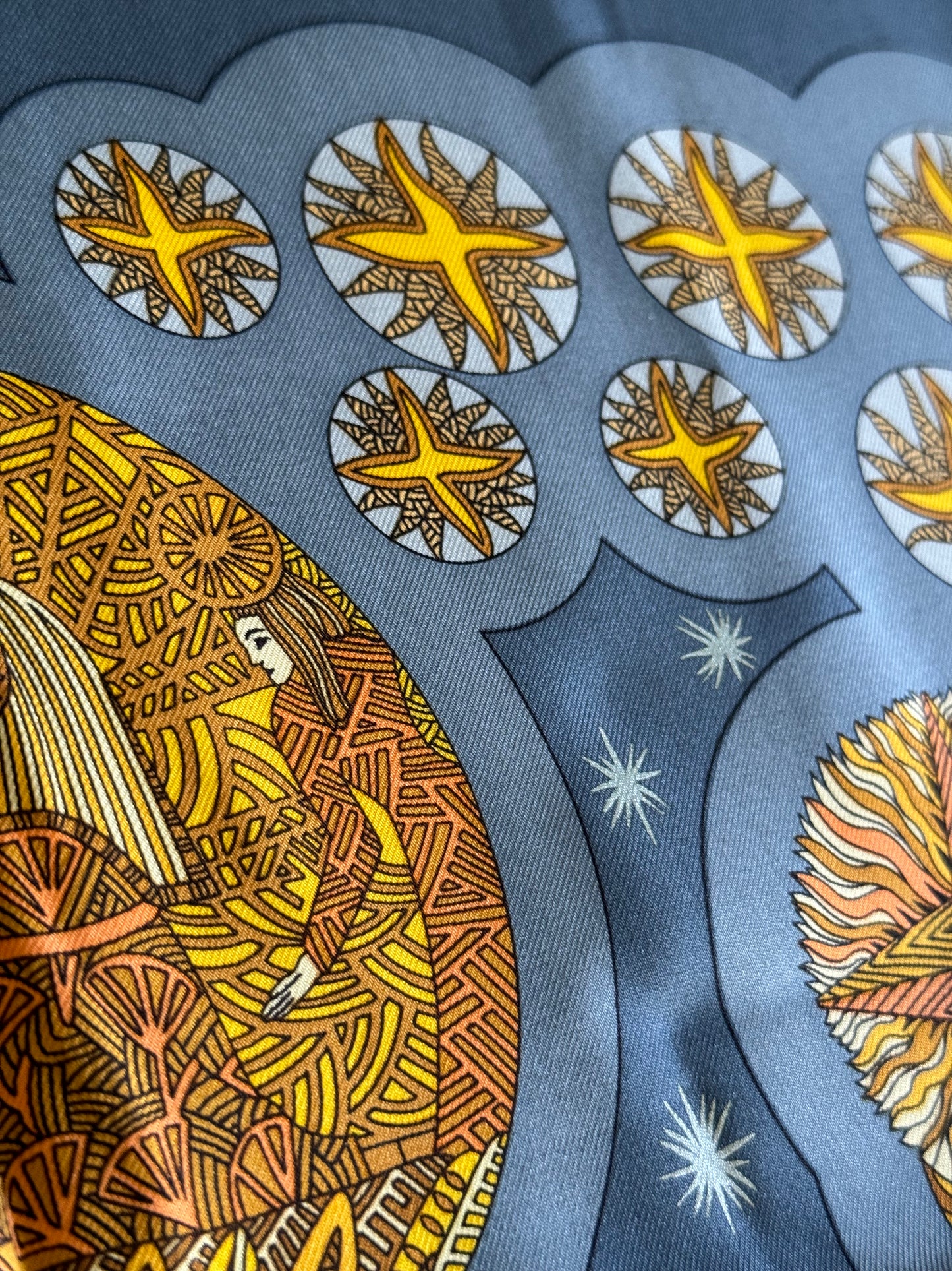 HERMES Le Roy Soleil Carre 90 by Annie Faivre