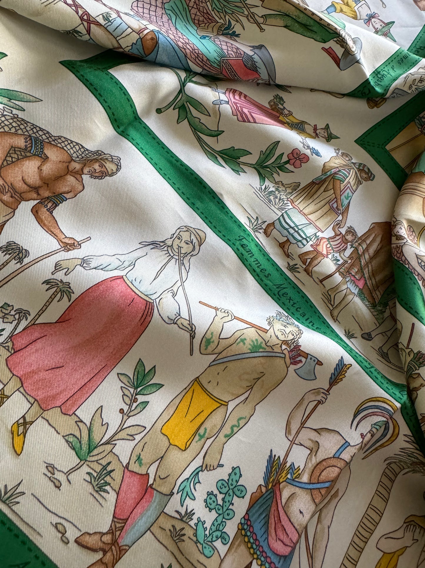 HERMES Costumes Civils Actuels Carre 90 Scarf by De La Perrier