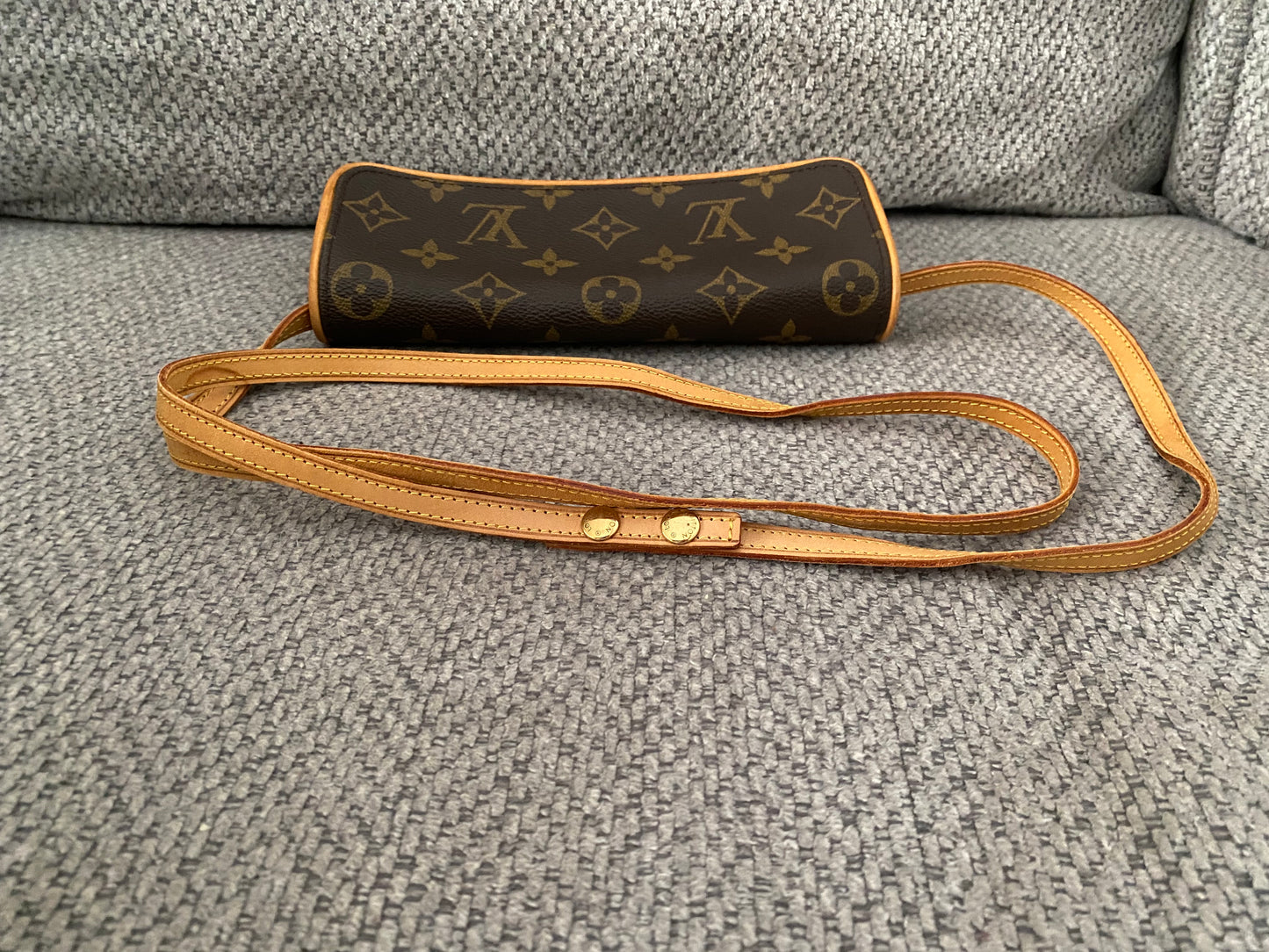 LOUIS VUITTON Pochette Twin PM Monogram Crossbody Shoulder Bag