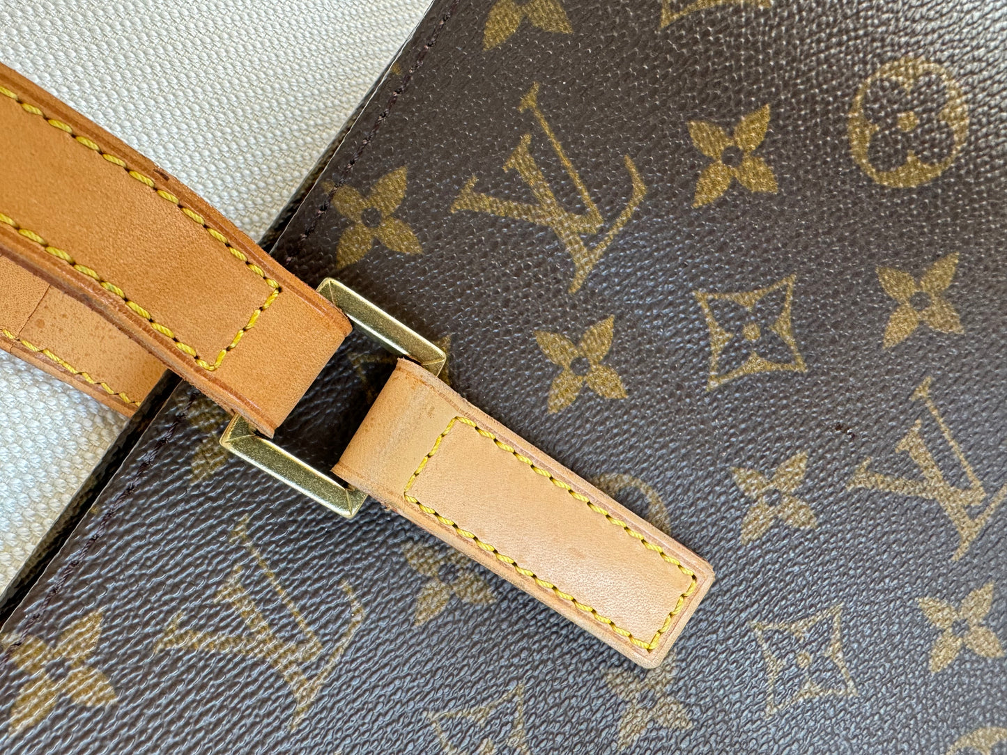 Louis Vuitton Luco Tote Brown Leather
