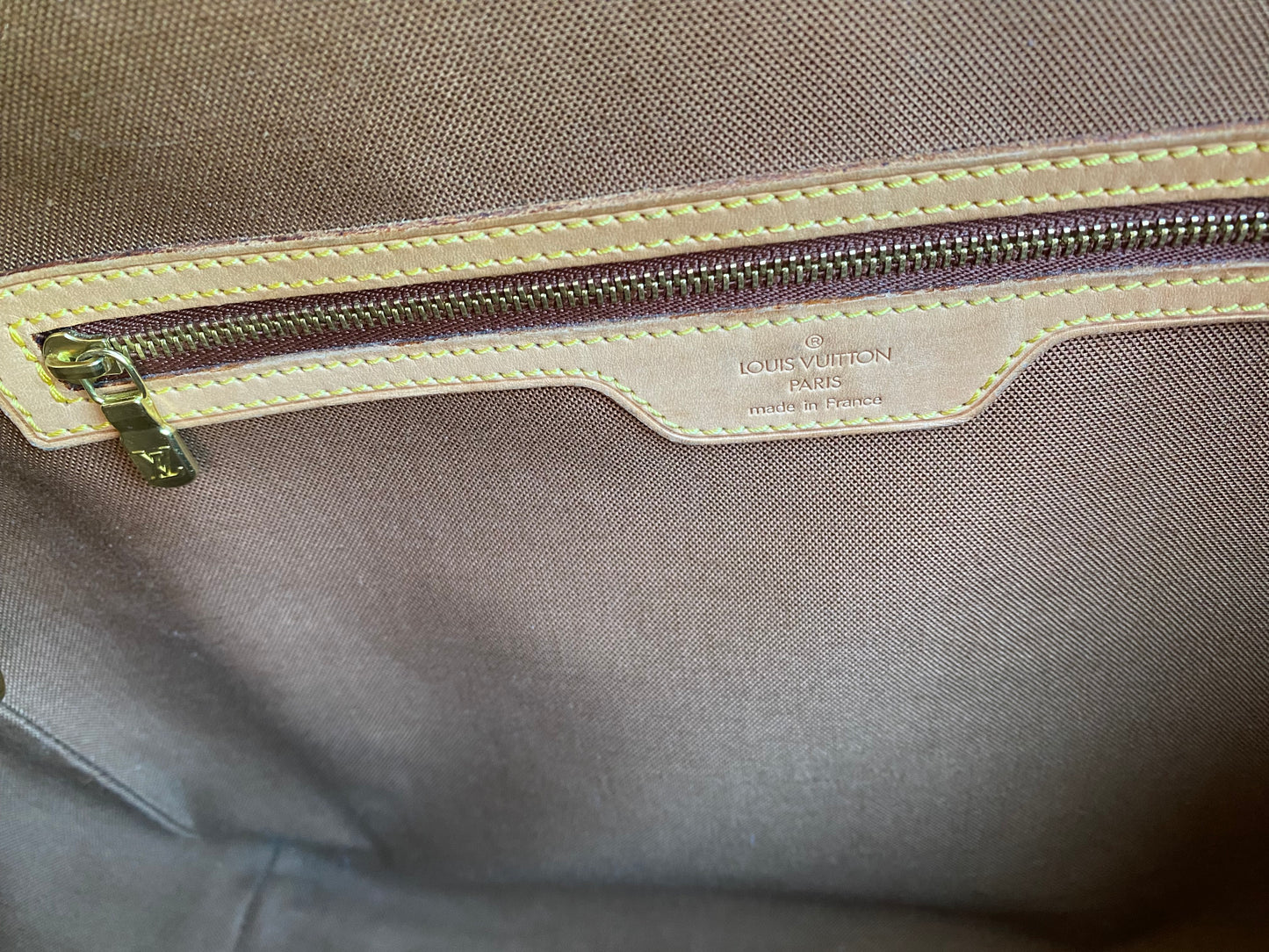 Louis Vuitton Abbesses Messenger Laptop Bag Brown Monogram Canvas