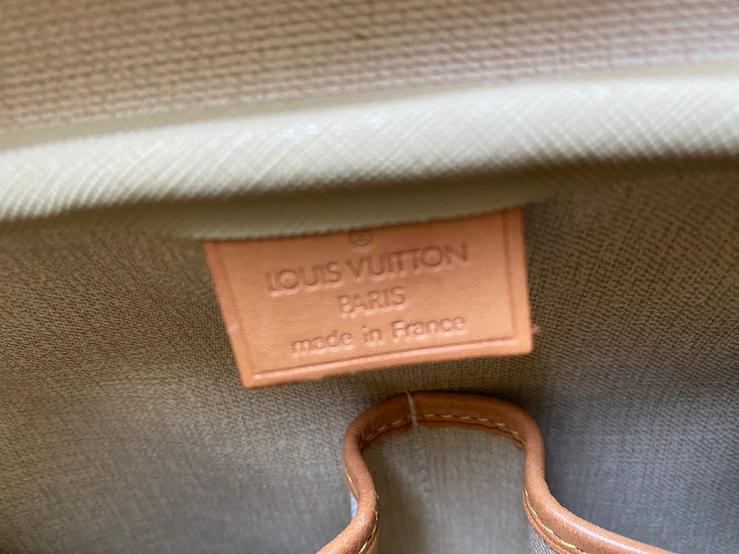 Louis Vuitton Deauville Brown Monogram Canvas Vanity Bowling Handbag