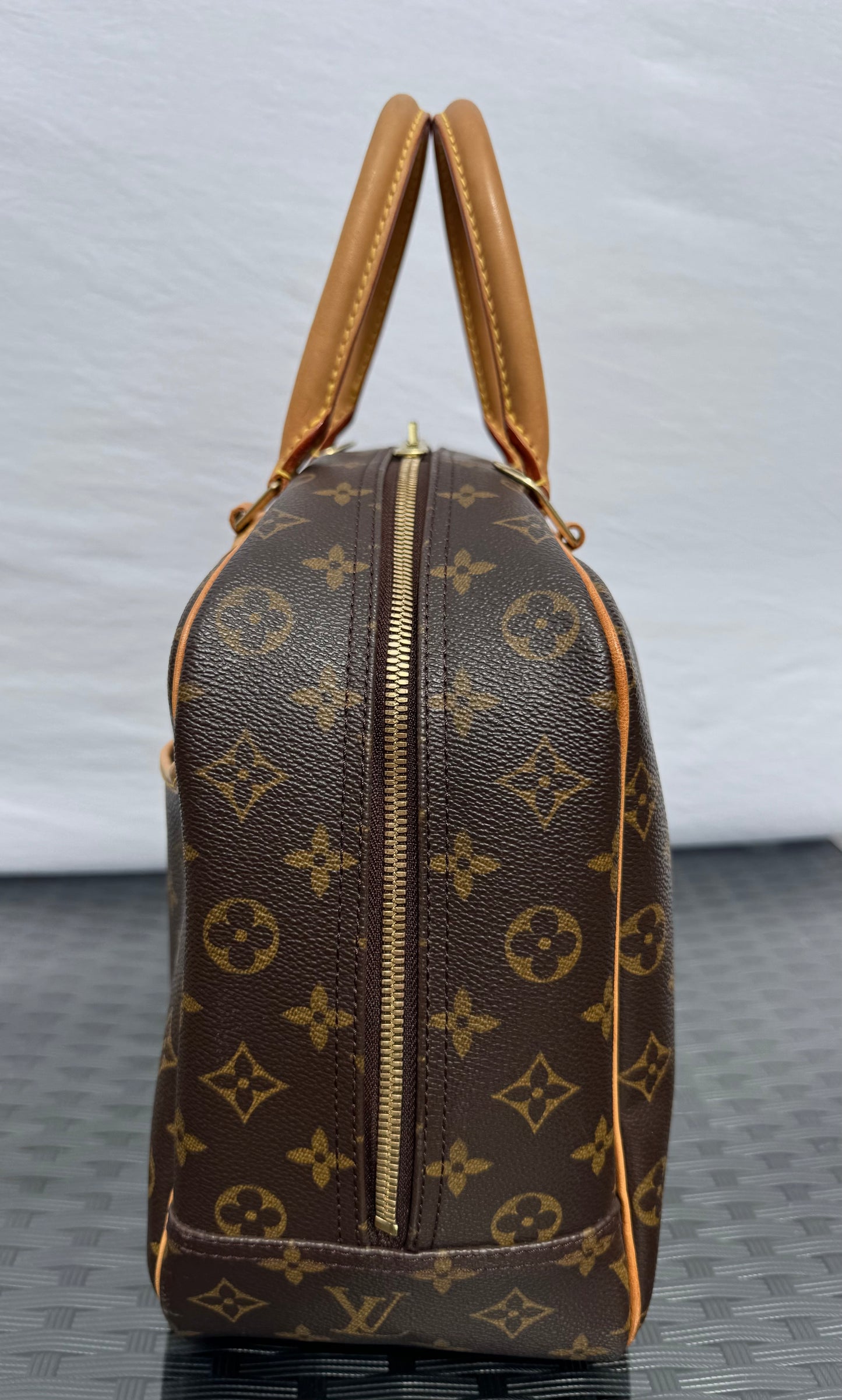 Louis Vuitton Deauville Bowling Vanity Brown Monogram Canvas