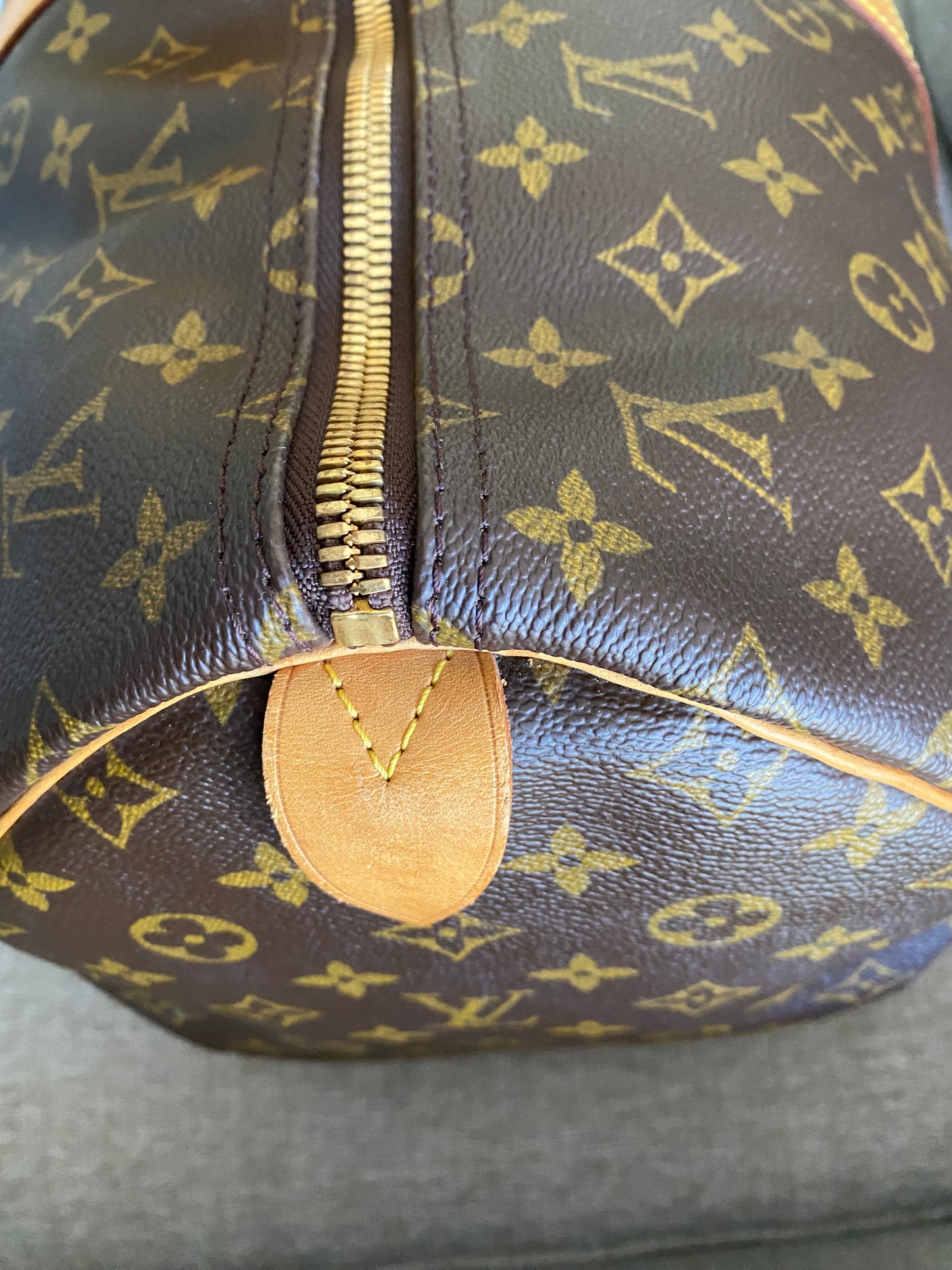 Louis Vuitton Keepall 55 Brown Monogram Canvas Duffle Travel Bag