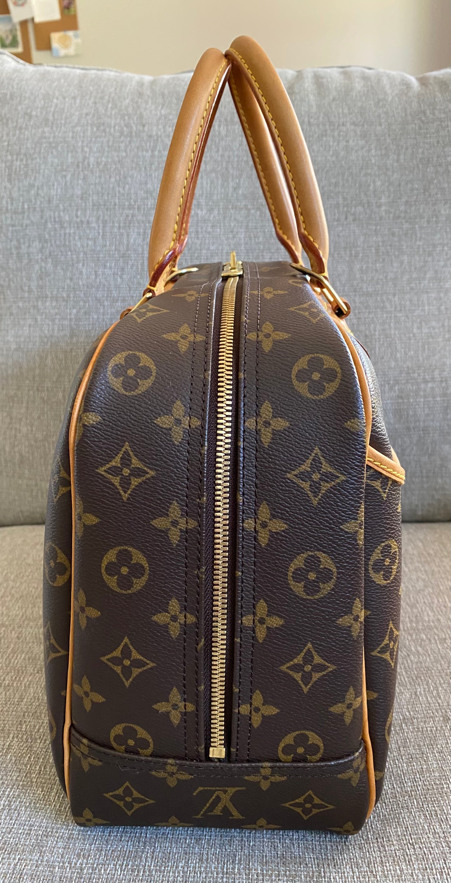 Louis Vuitton Deauville Brown Monogram Travel Everyday Handbag