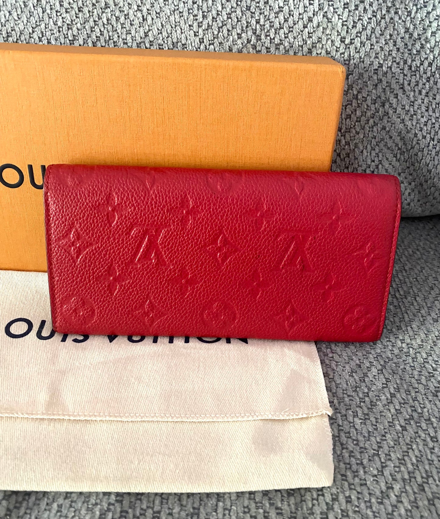 Louis Vuitton Monogram Empreinte Emily Long Bifold Wallet