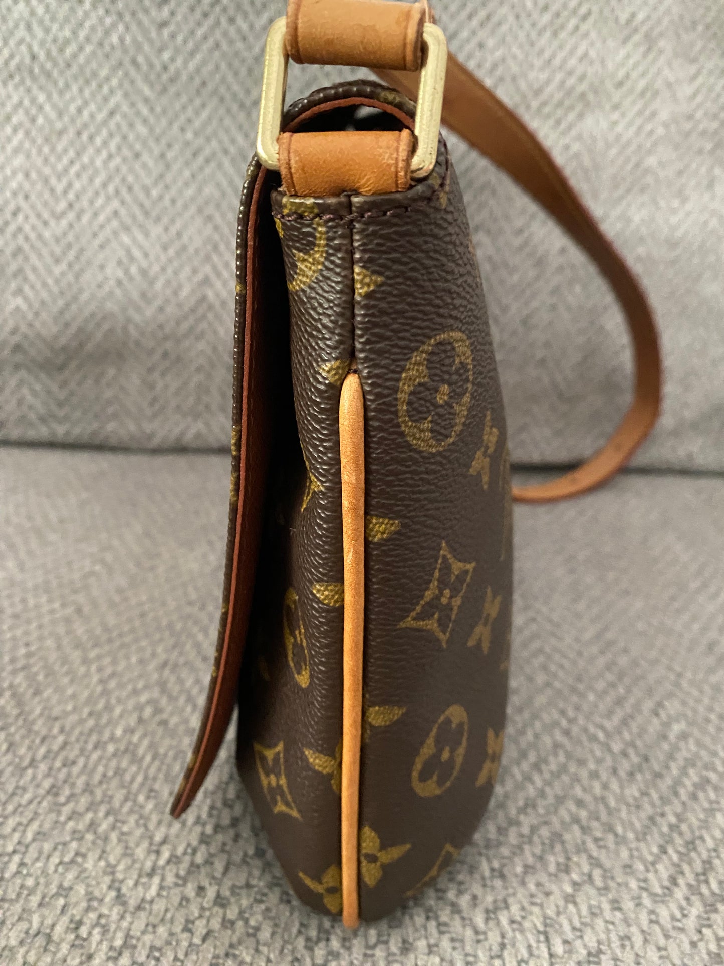 Louis Vuitton Musette Tango Short Brown Monogram Canvas