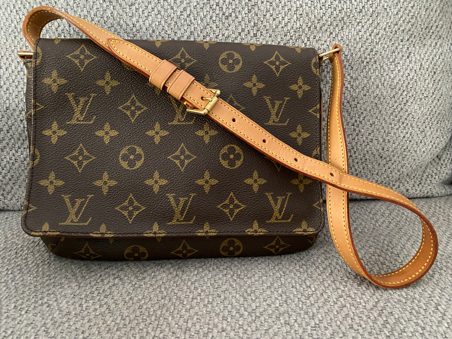 Louis Vuitton Musette Tango Short Brown Monogram Canvas