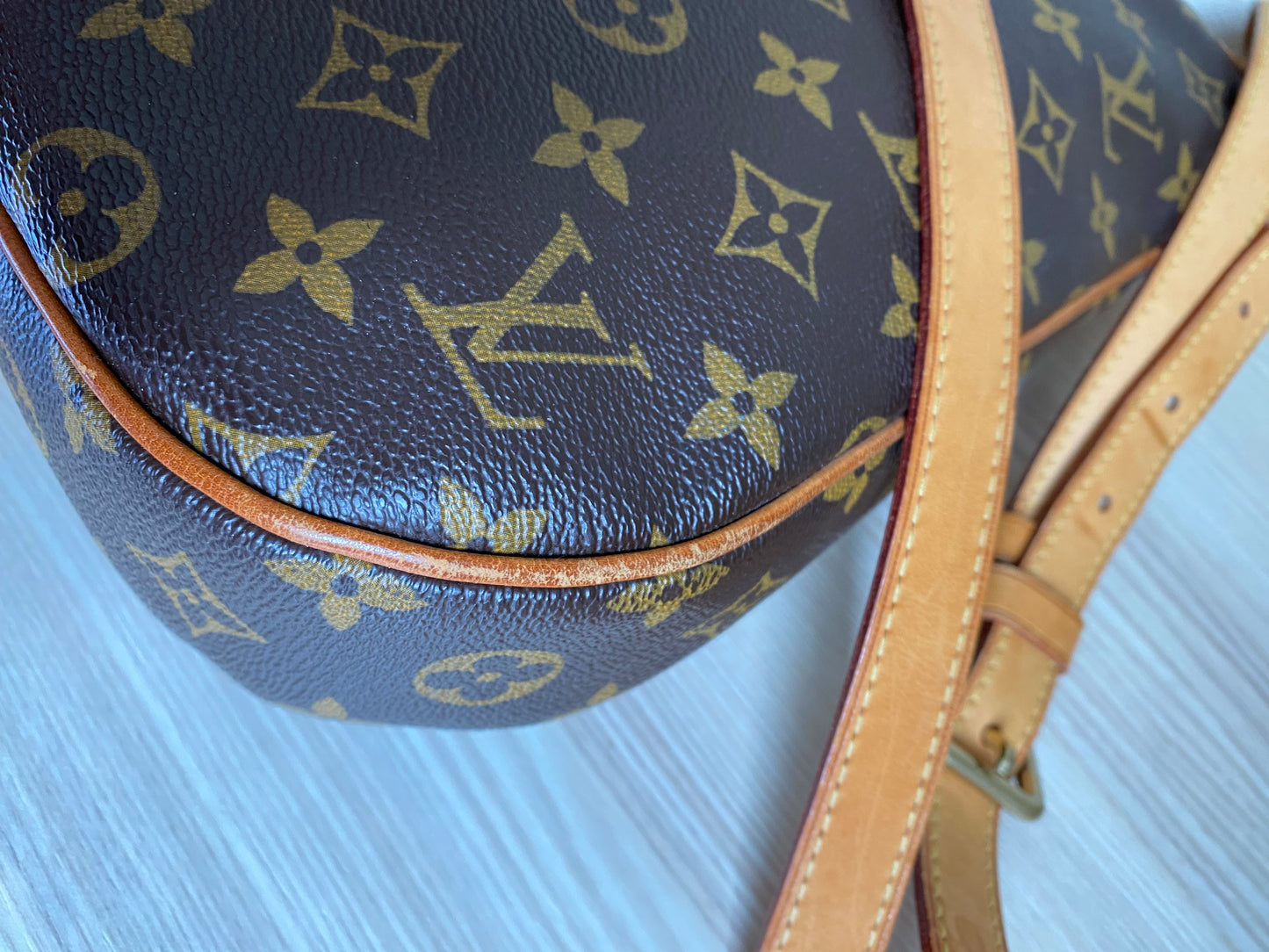 Louis Vuitton Odeon Shoulder Bag PM Brown Canvas