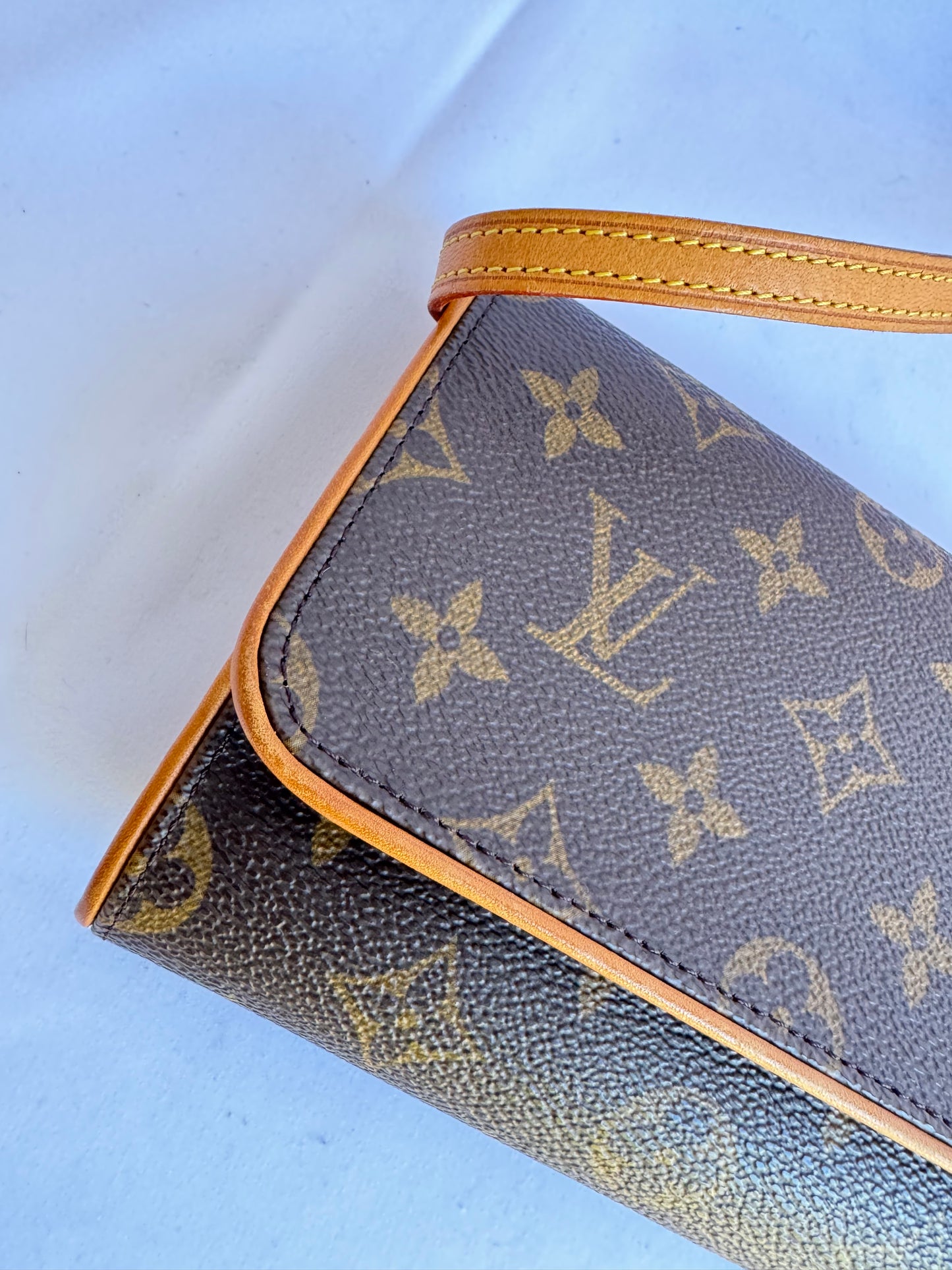 Louis Vuitton Pochette Twin GM Crossbody Bag Brown Monogram Canvas