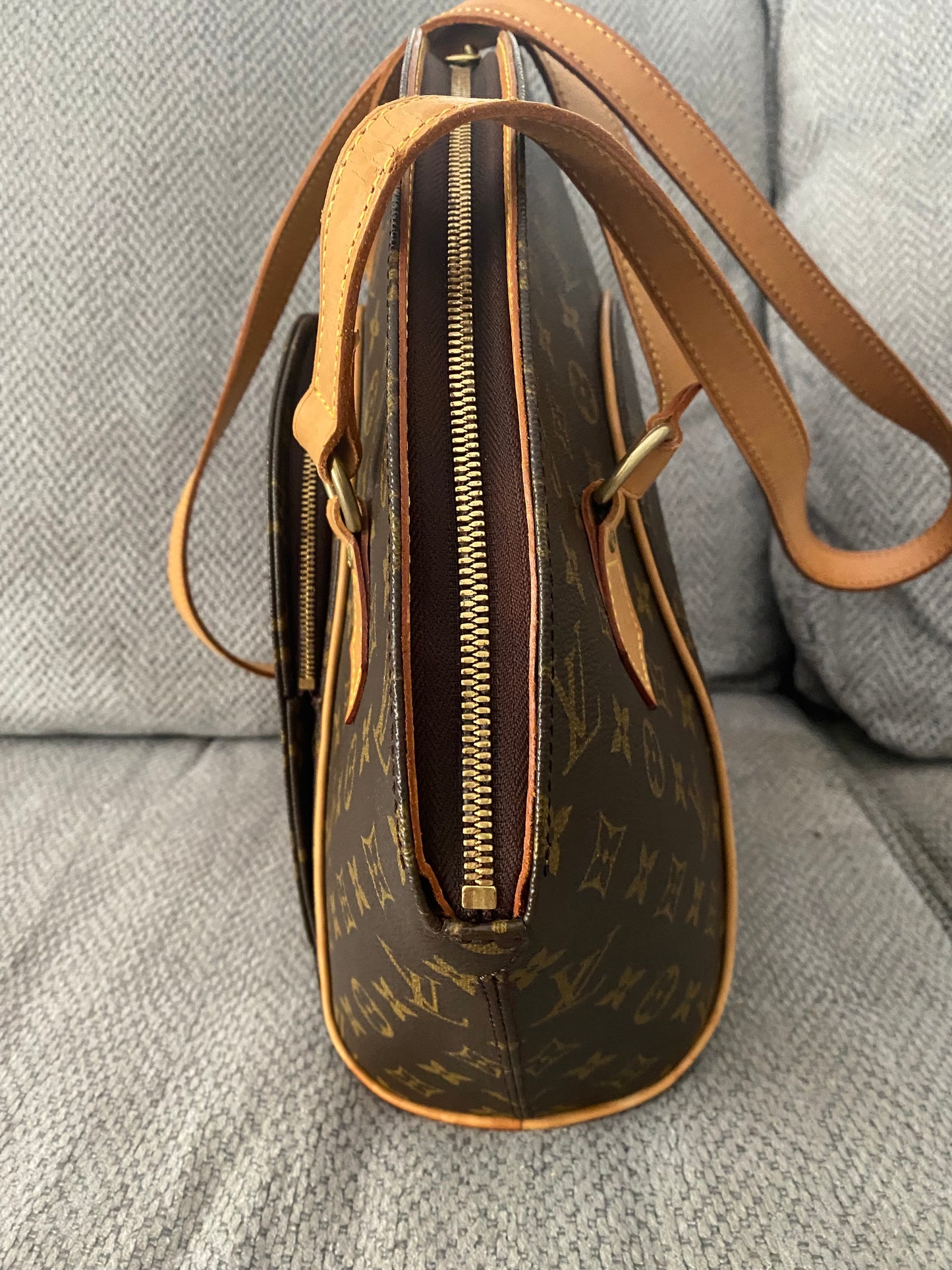Louis Vuitton Ellipse GM Shoulder Bag Brown Canvas