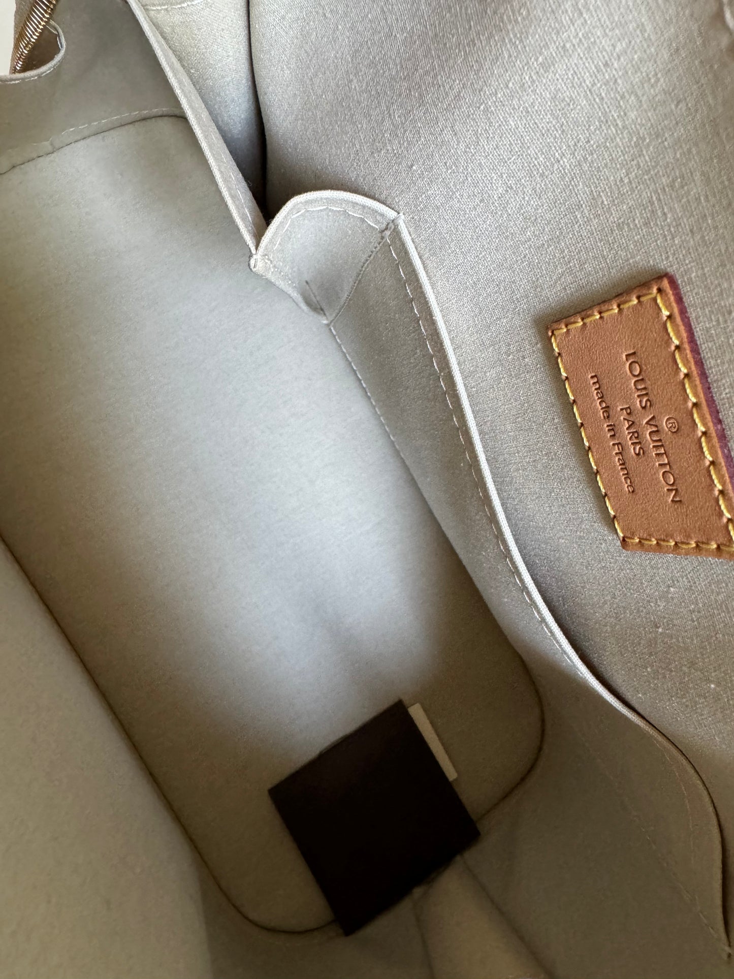Louis Vuitton Alma Tote PM Cream Vernis Leather Monogram