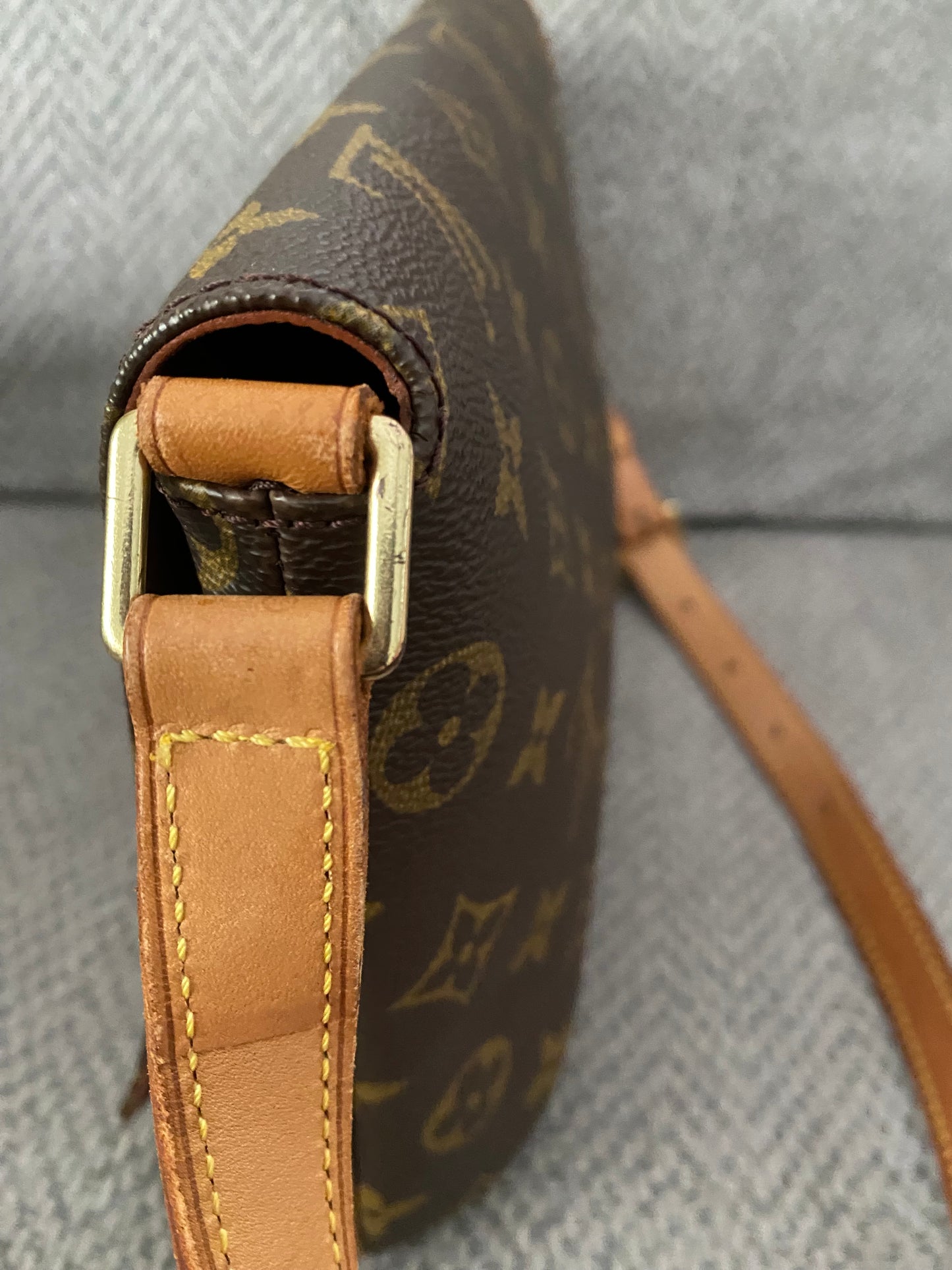 Louis Vuitton Musette Tango Short Brown Monogram Canvas