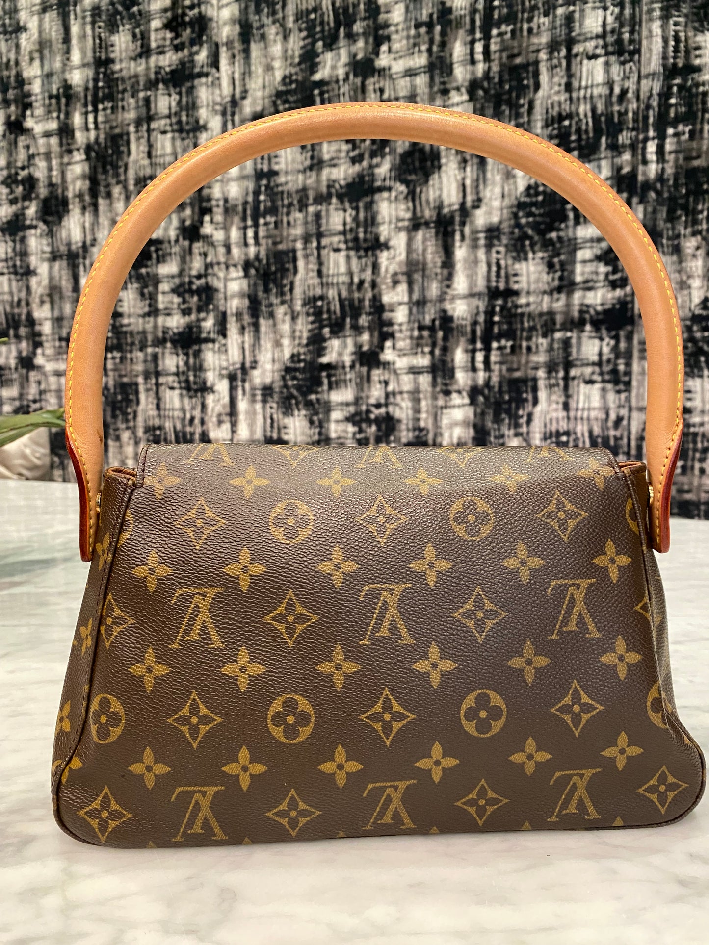 Louis Vuitton LV Shoulder Bag Mini Looping Brown Monogram