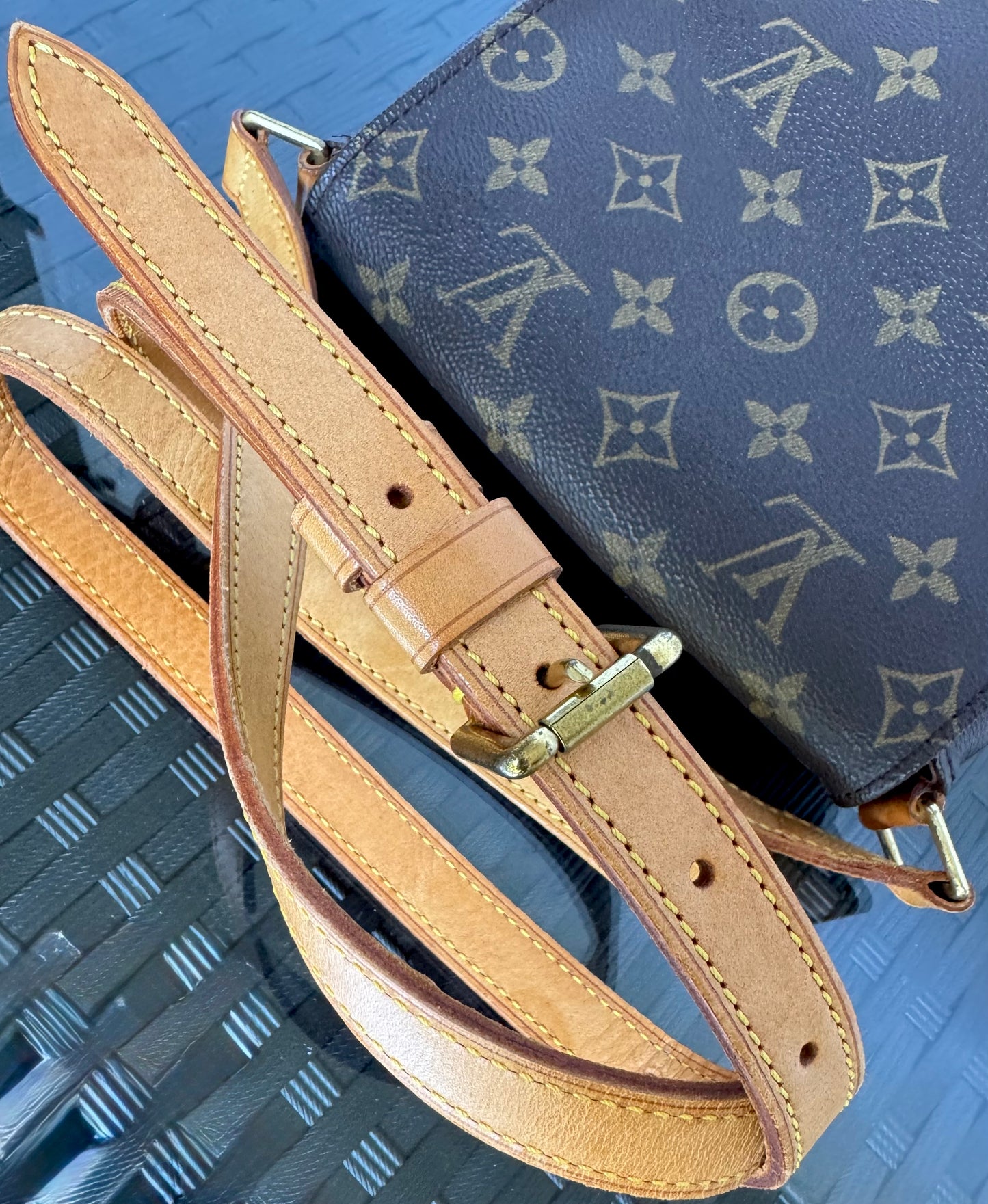 Louis Vuitton Musette Salsa Long Strap Crossbody Brown Monogram Canvas