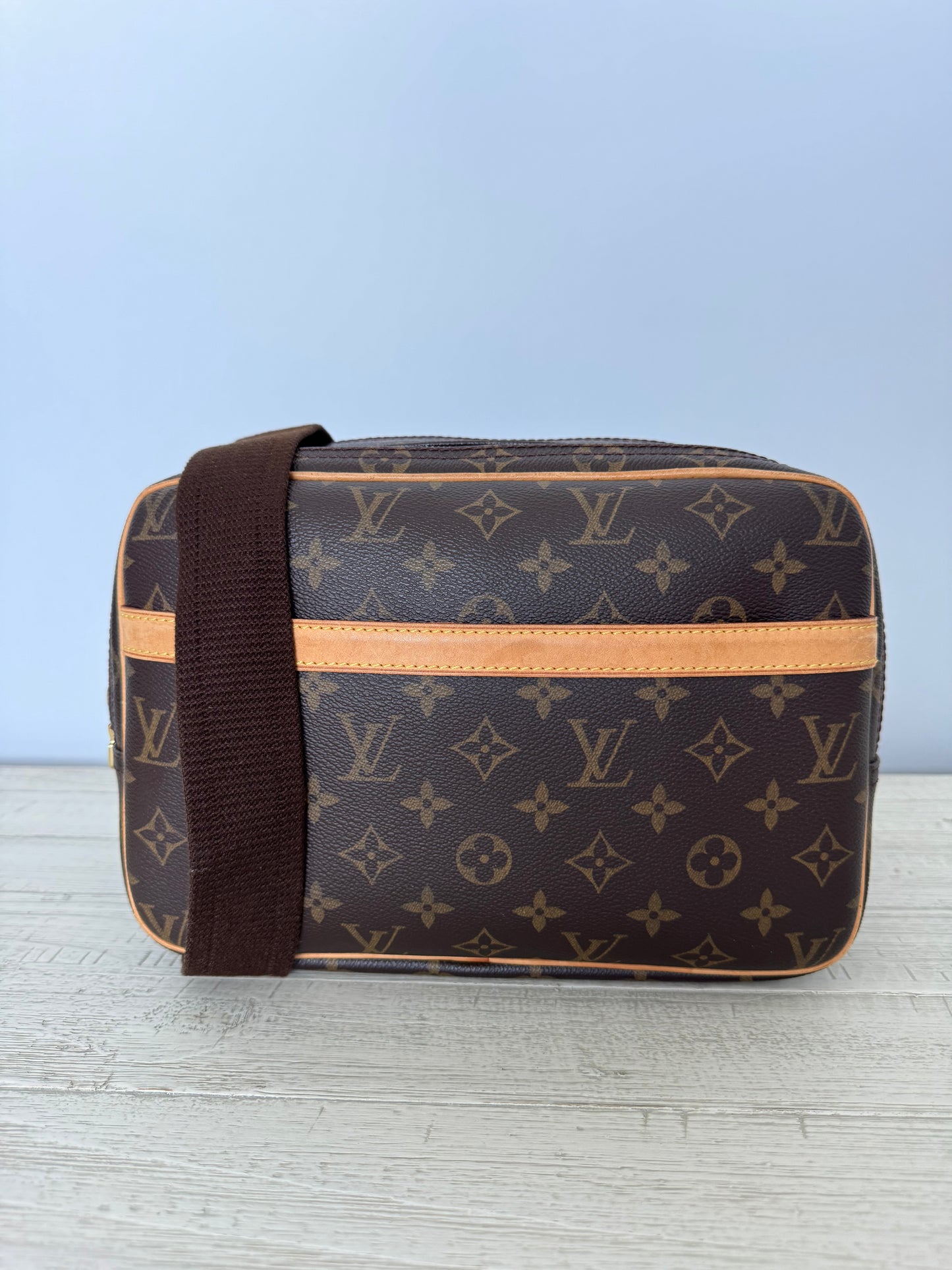 Louis Vuitton LV Reporter PM Crossbody Messenger Bag Brown Monogram