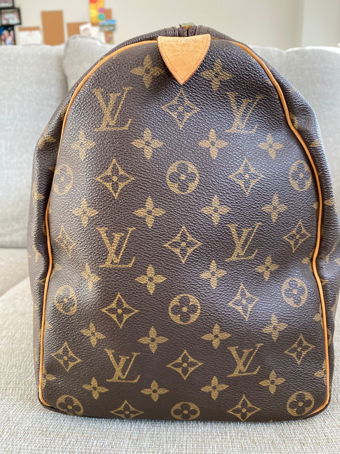 Louis Vuitton LV Keepall 45 Brown Monogram Travel Duffle Bag