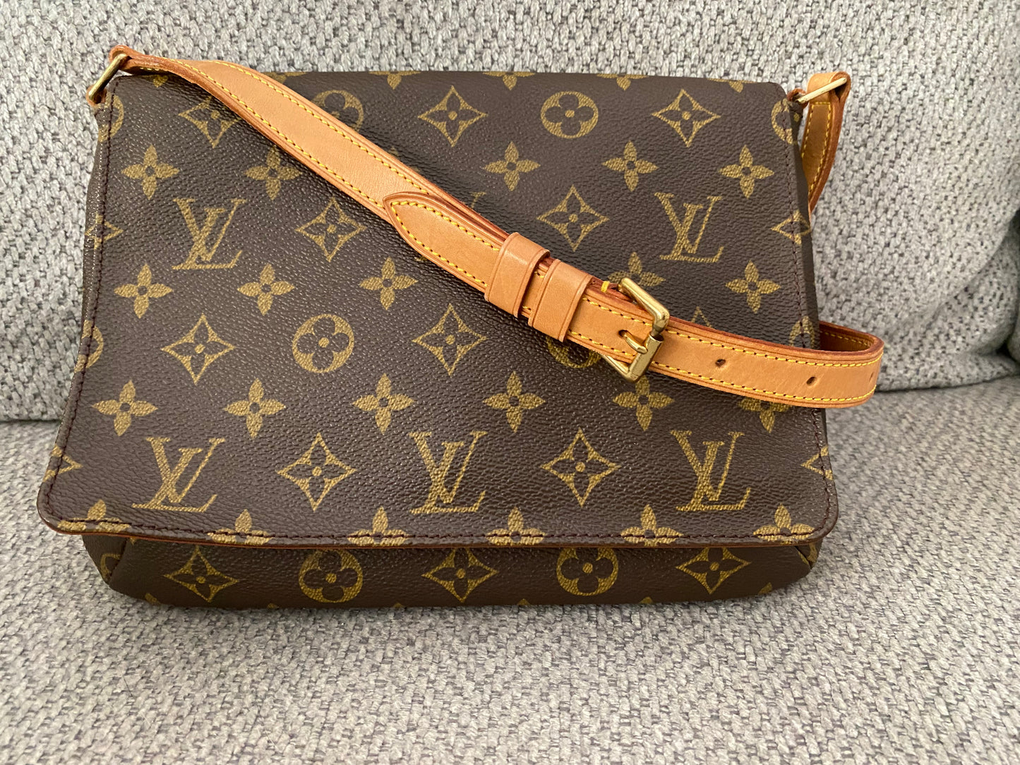 Louis Vuitton Musette Tango Short Brown Monogram Canvas