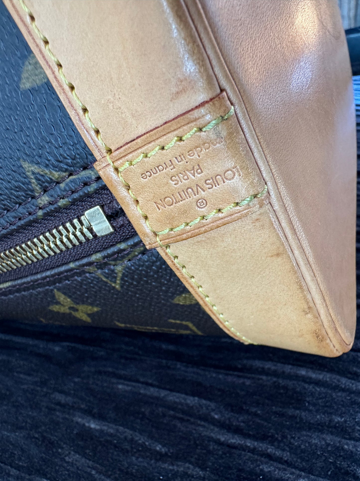 Louis Vuitton Alma PM Hand Bag Brown Monogram Canvas