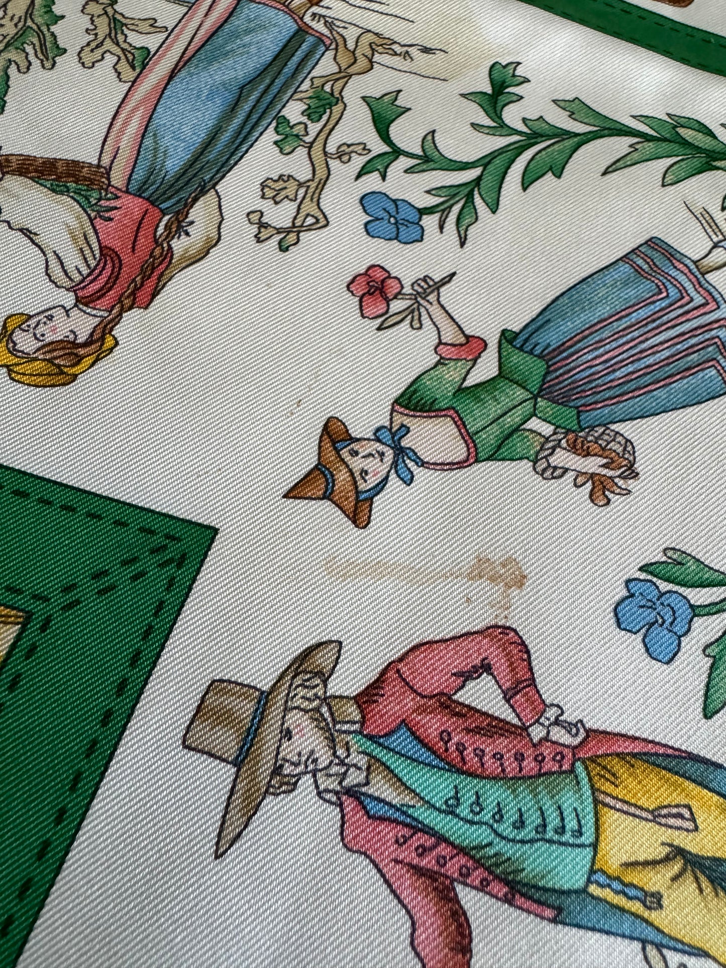 HERMES Costumes Civils Actuels Carre 90 Scarf by De La Perrier
