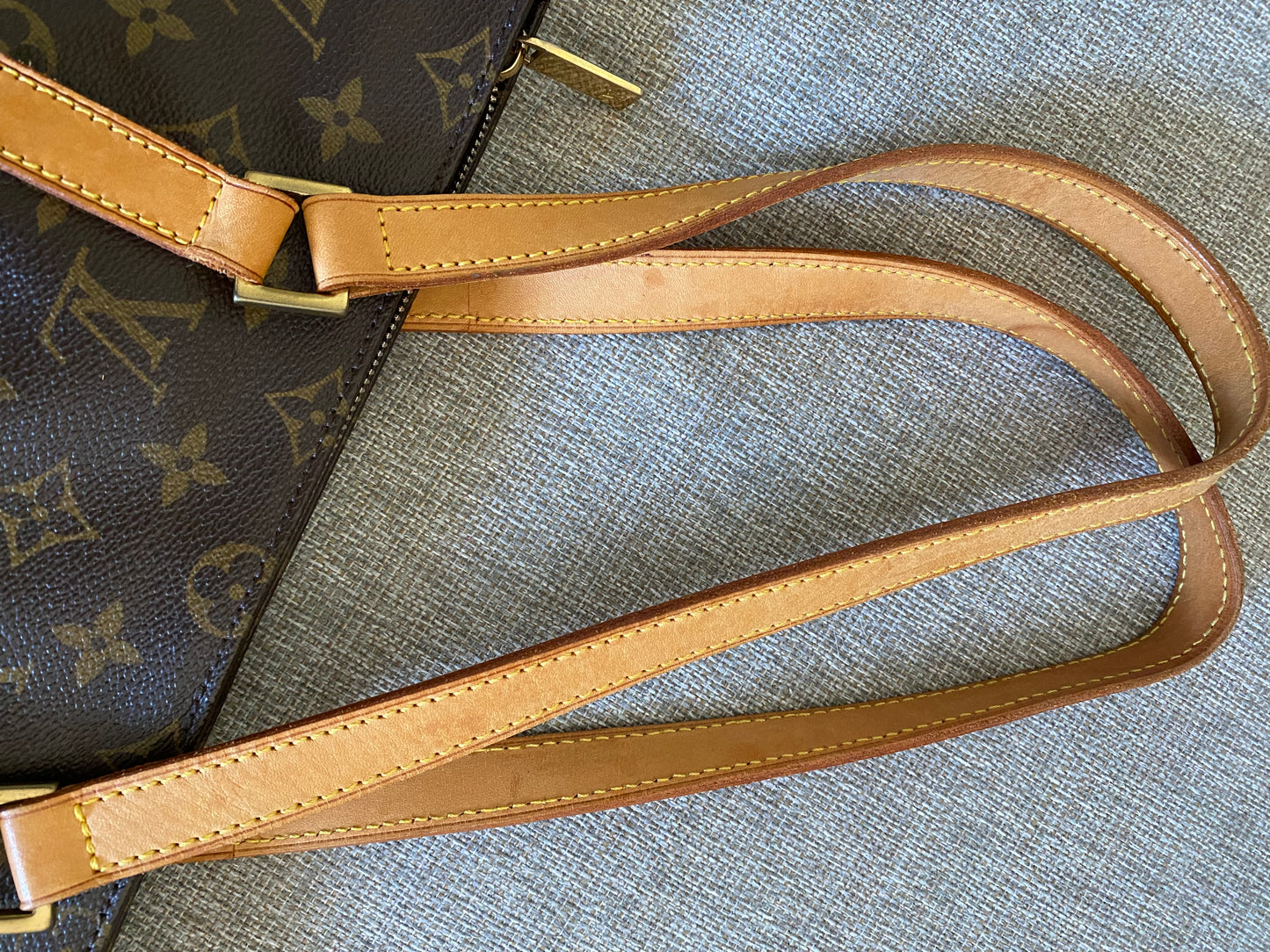 Louis Vuitton Cabas Piano Tote Brown Monogram Canvas