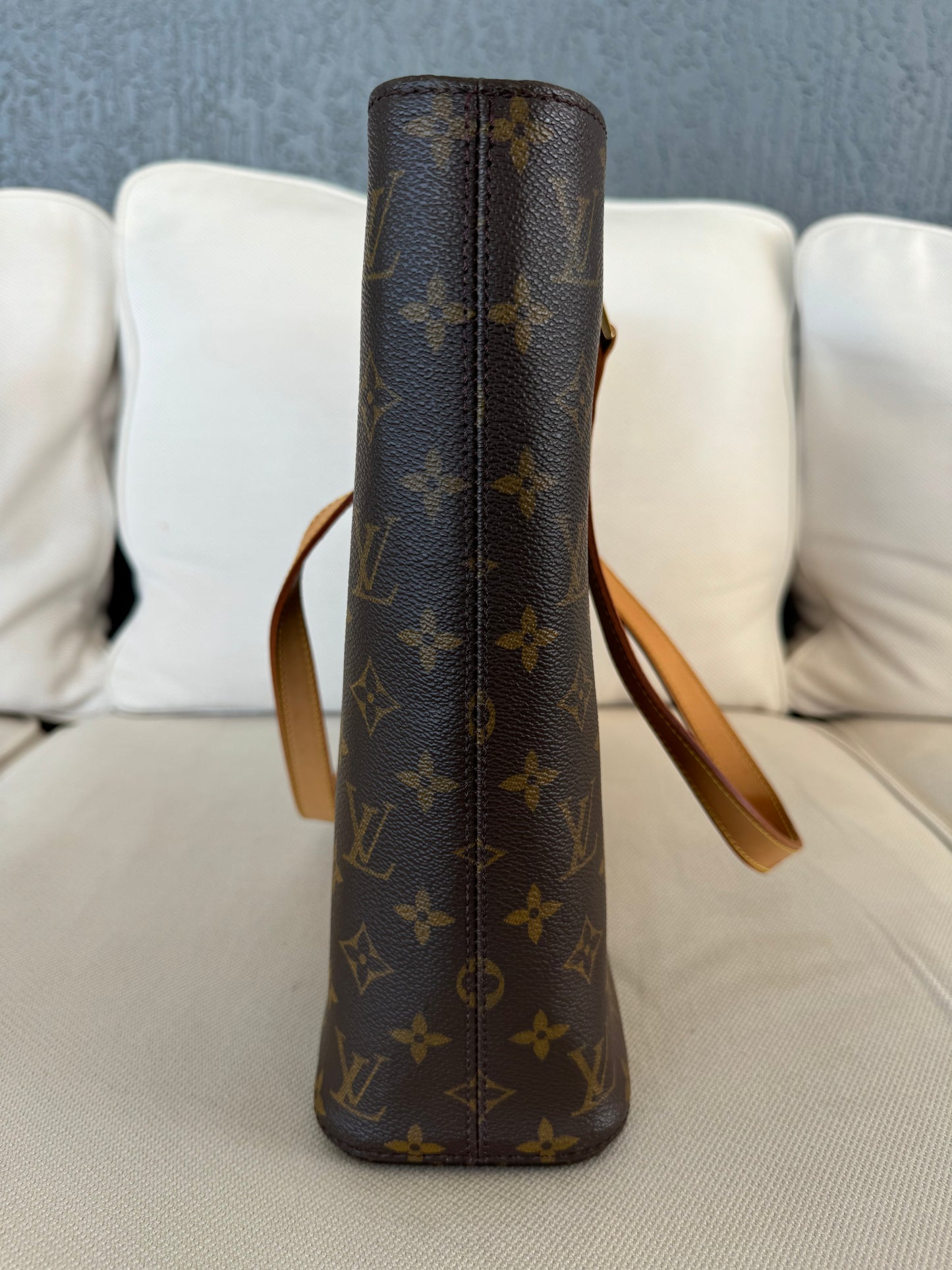 Louis Vuitton Luco Tote Brown Leather
