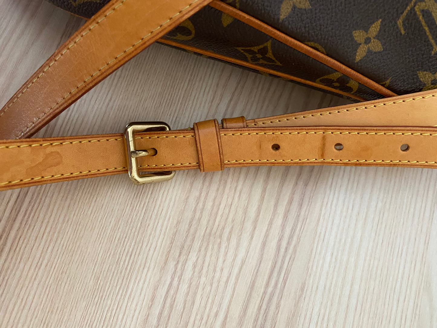 Louis Vuitton Odeon Shoulder Bag PM Brown Canvas