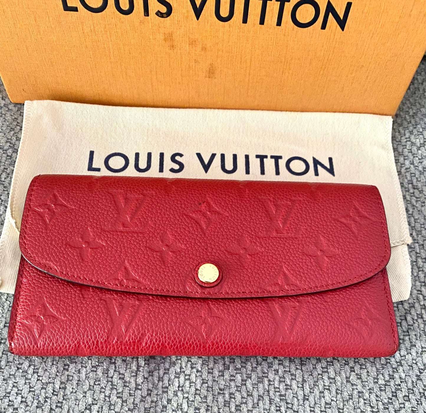 Louis Vuitton Monogram Empreinte Emily Long Bifold Wallet