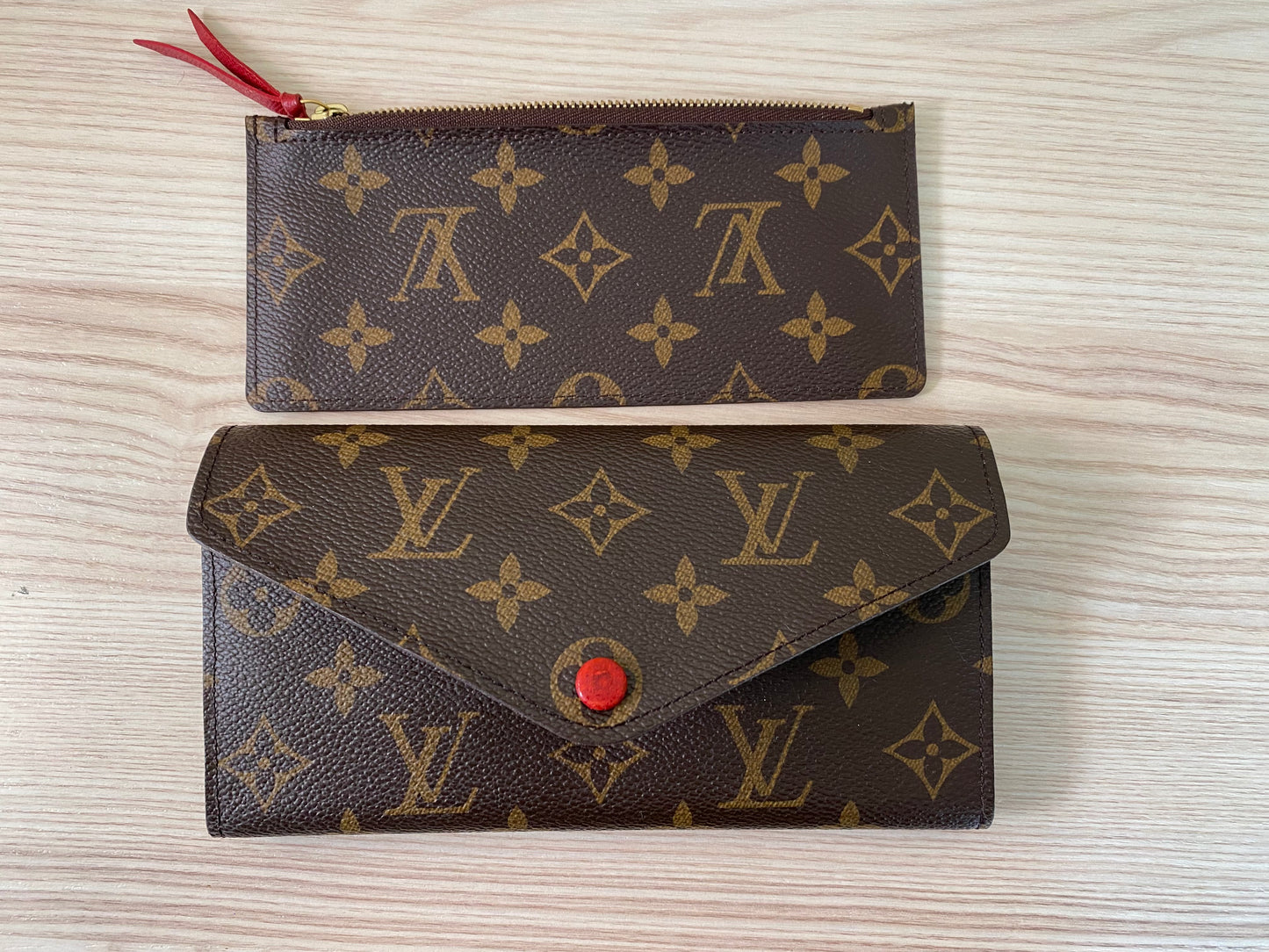 Louis Vuitton Josephine Wallet with Pouch Brown Monogram