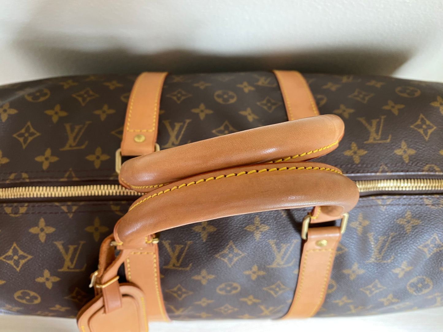 LOUIS VUITTON LV Keepall 50 Brown Monogram Duffle Travel Bag
