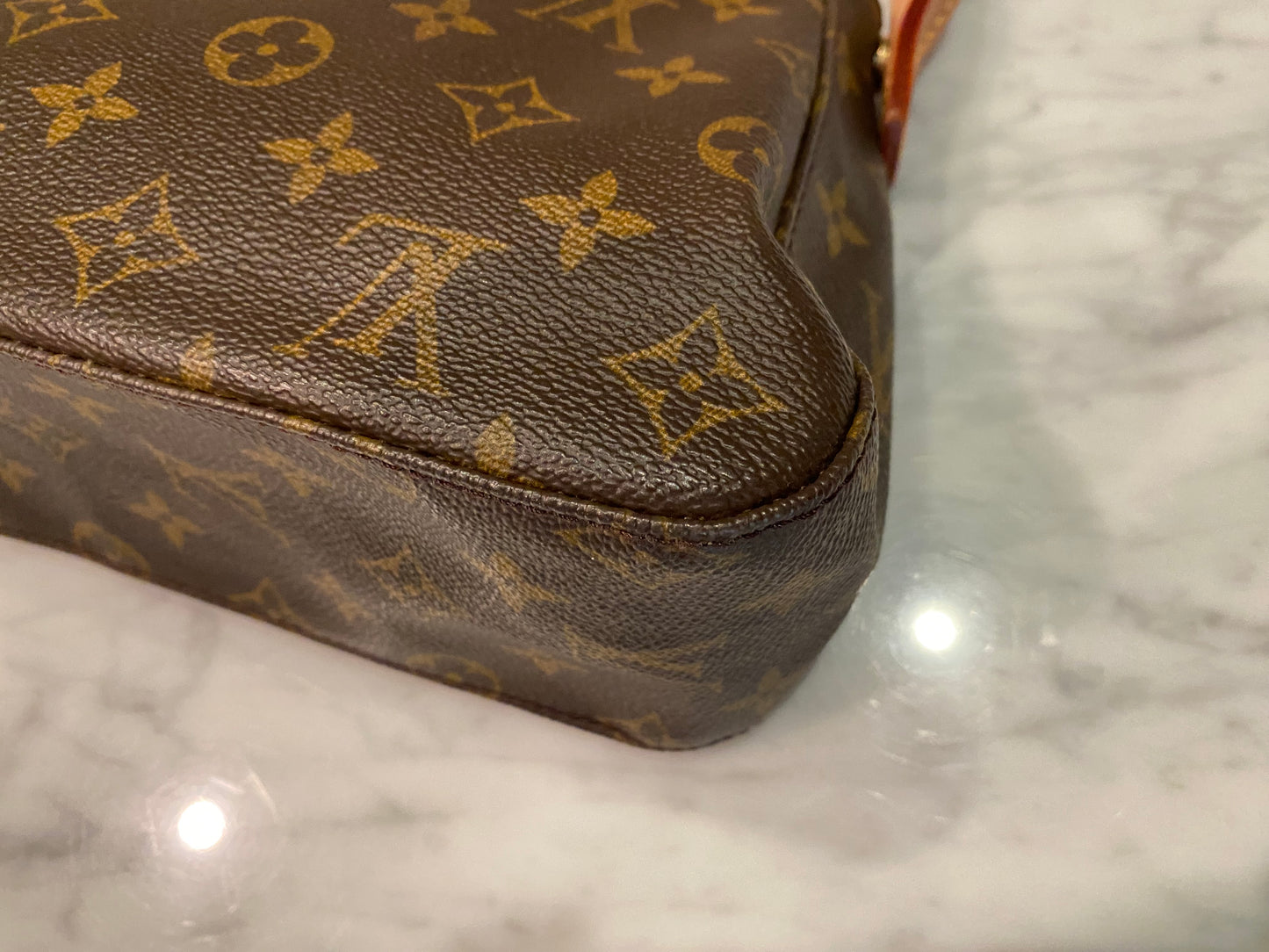 Louis Vuitton LV Shoulder Bag Mini Looping Brown Monogram