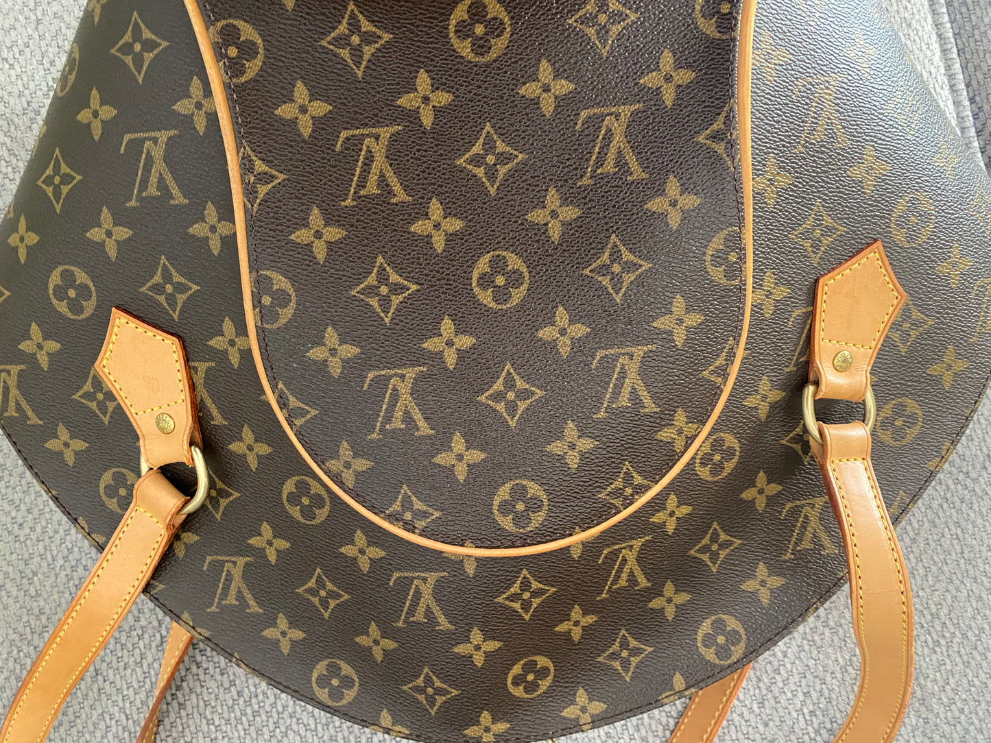 Louis Vuitton Ellipse GM Shoulder Bag Brown Canvas