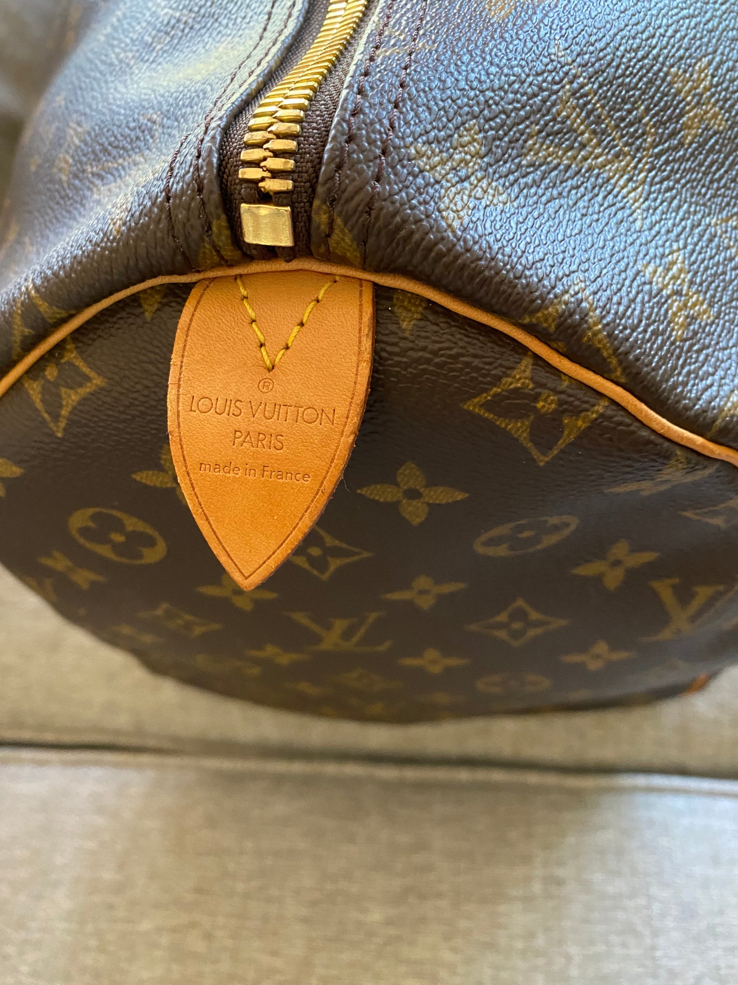 Louis Vuitton Keepall 55 Brown Monogram Canvas Duffle Travel Bag