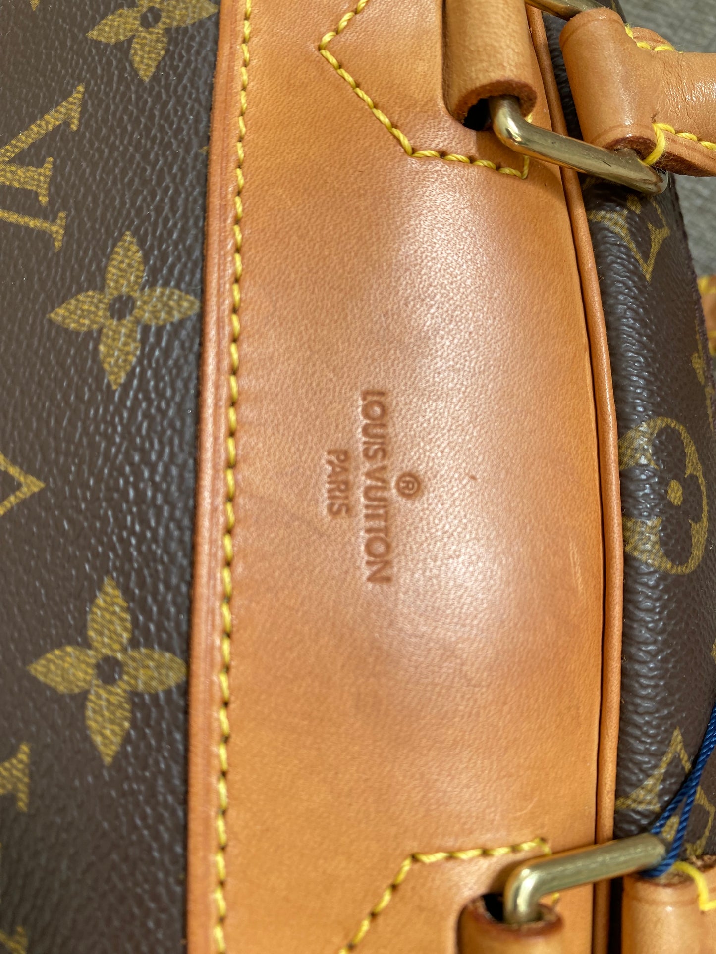 Louis Vuitton Deauville Brown Monogram Canvas Vanity Bowling Handbag
