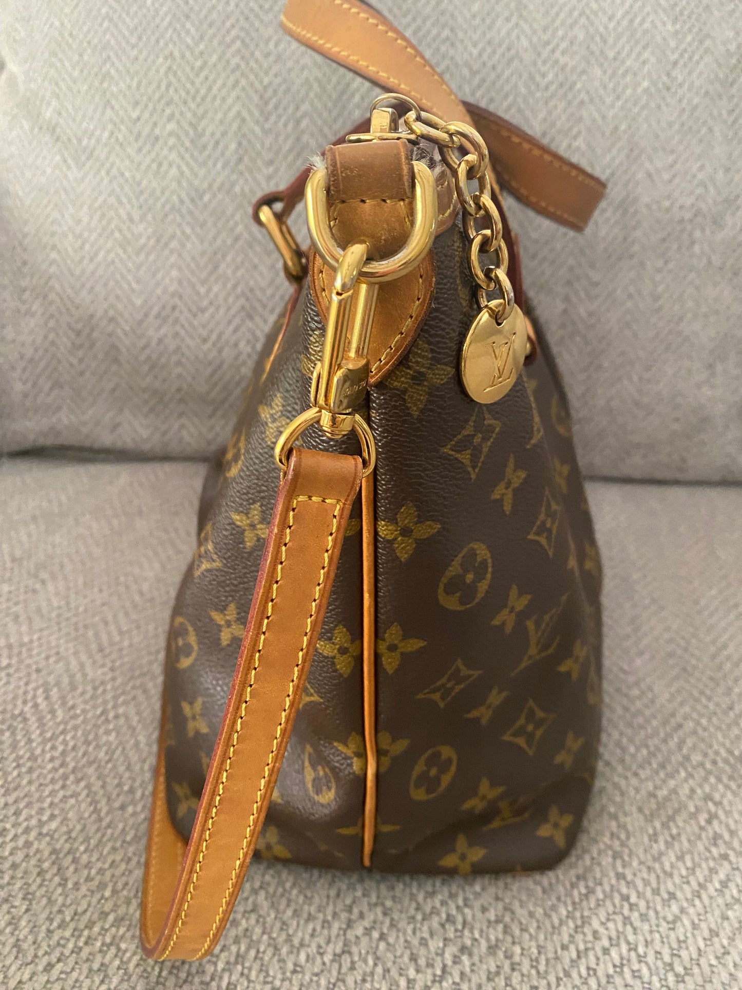 Louis Vuitton Palermo Shoulder Bag PM Brown Monogram